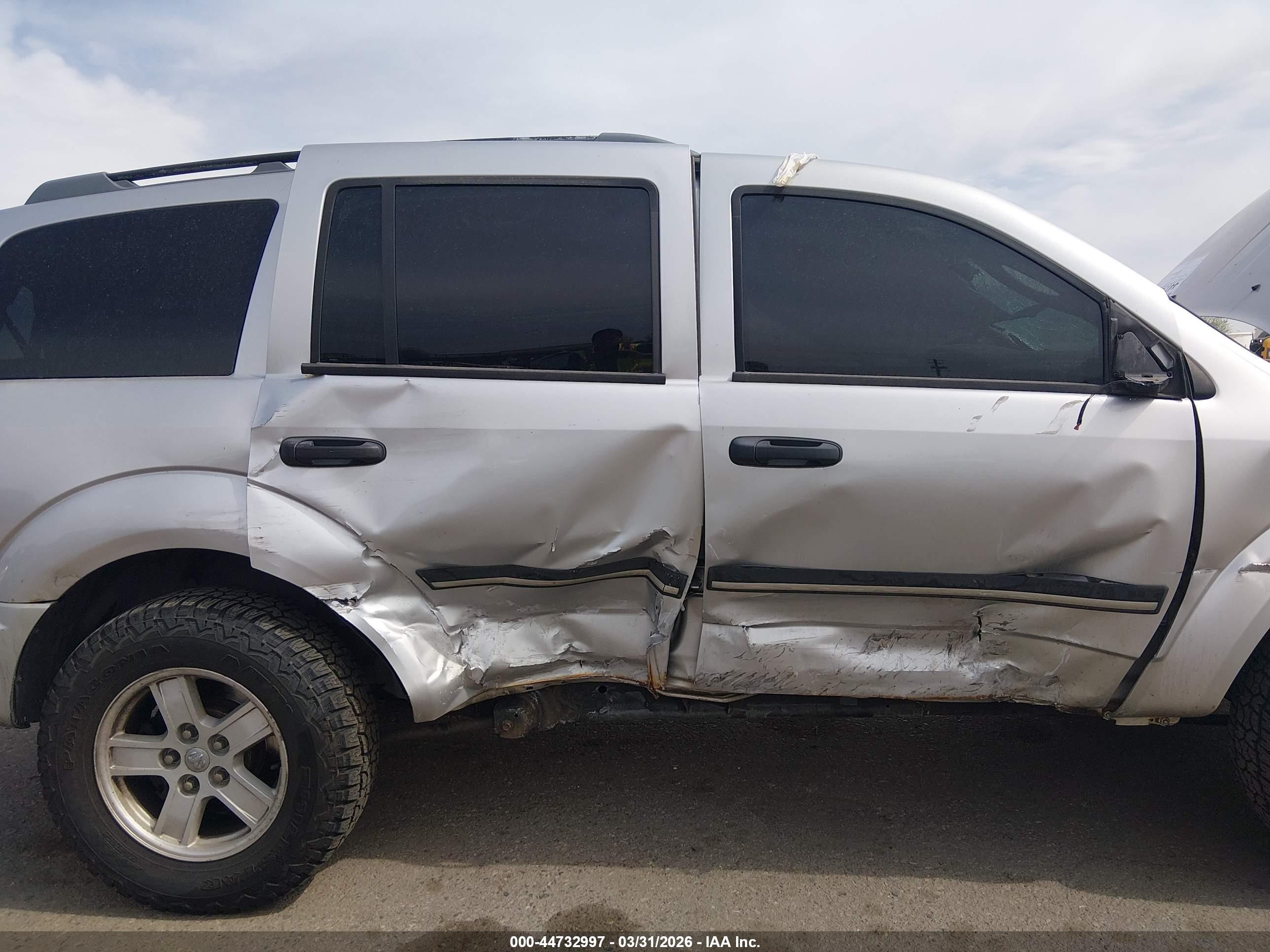 2008 Dodge Durango Slt Gray vin: 1D8HB48N08F155744