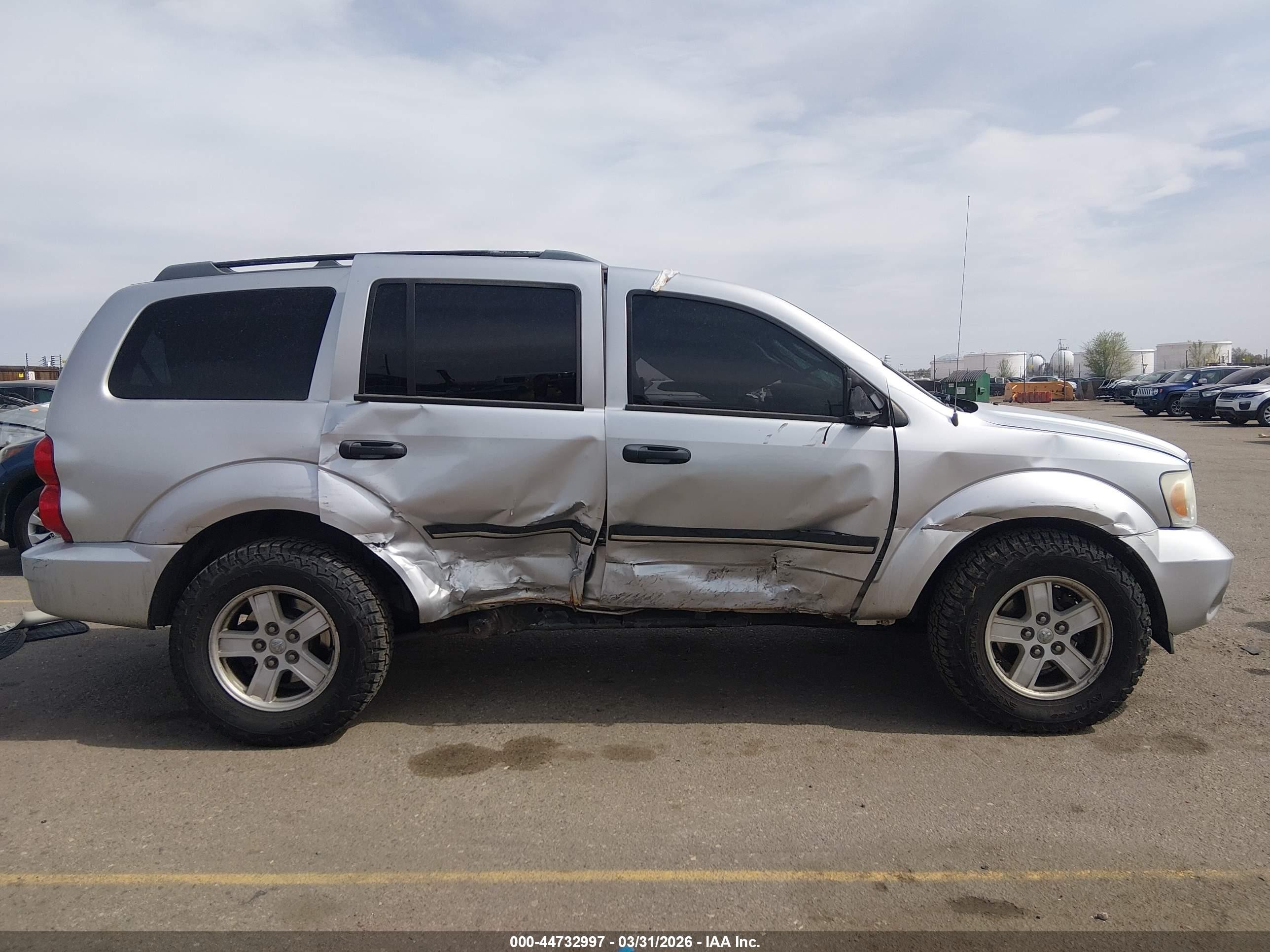2008 Dodge Durango Slt Gray vin: 1D8HB48N08F155744