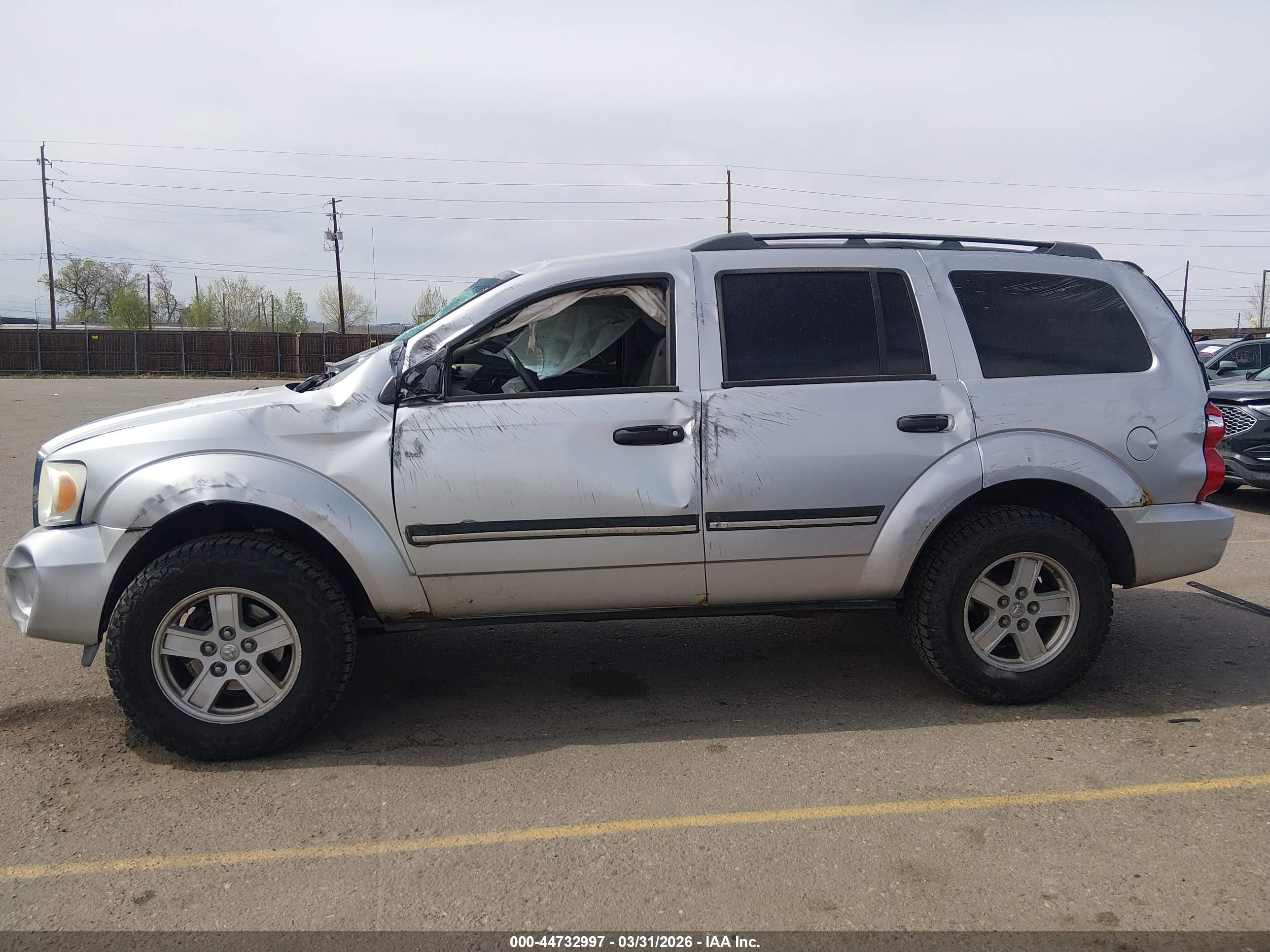 2008 Dodge Durango Slt Gray vin: 1D8HB48N08F155744