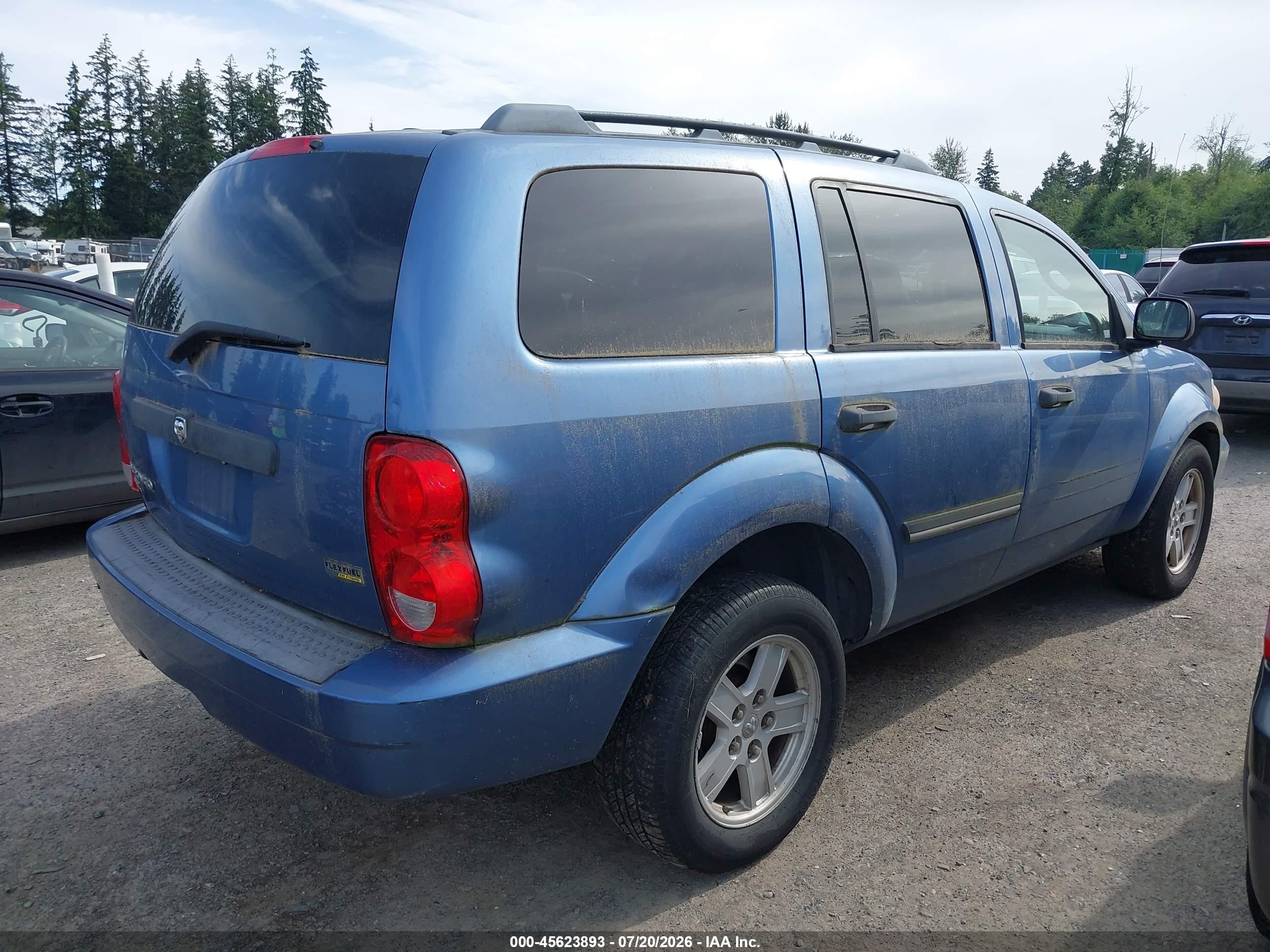 2008 Dodge Durango Slt Синий vin: 1D8HB48N18F123871