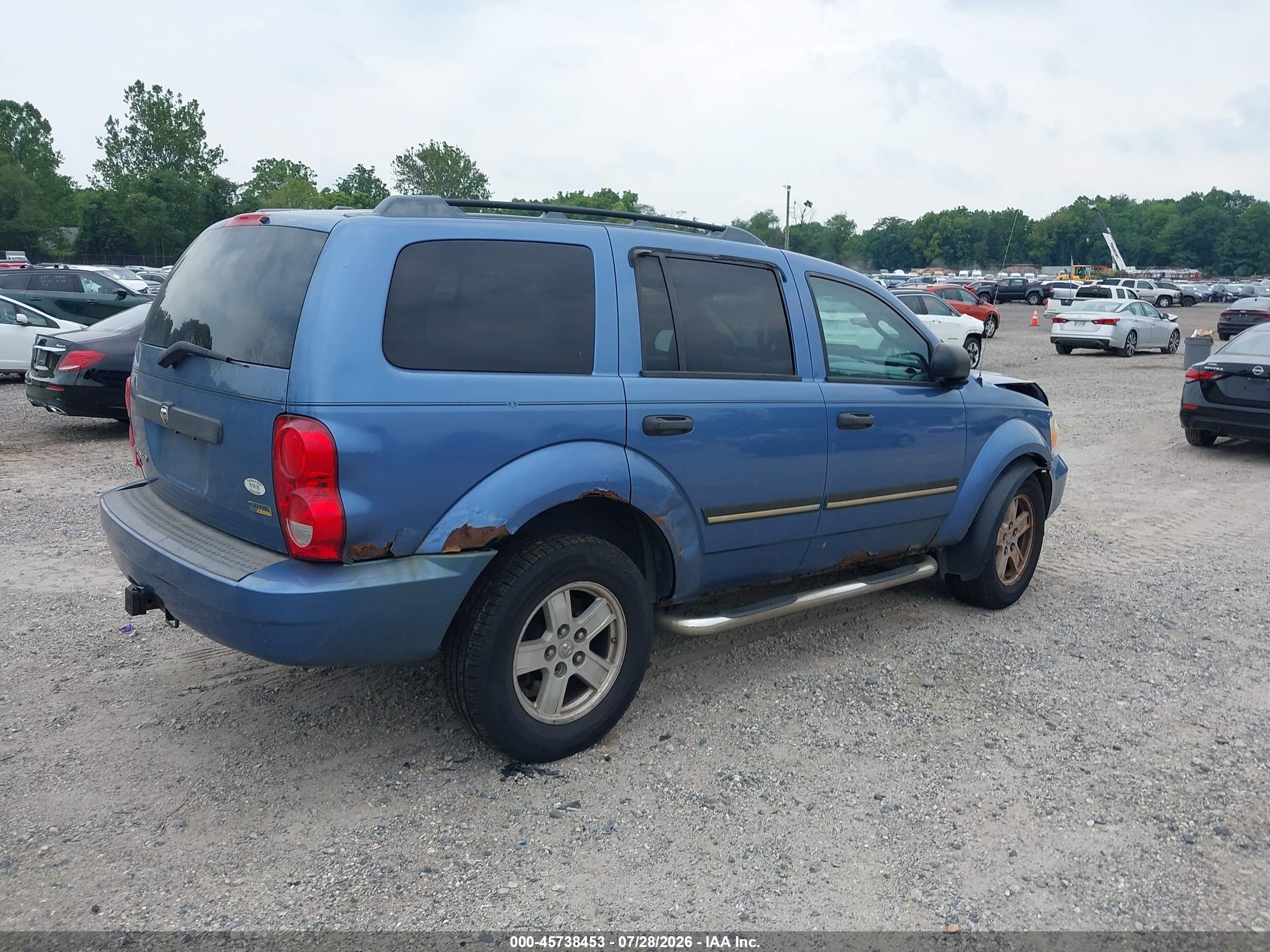 2008 Dodge Durango Slt Blue vin: 1D8HB48N58F144965