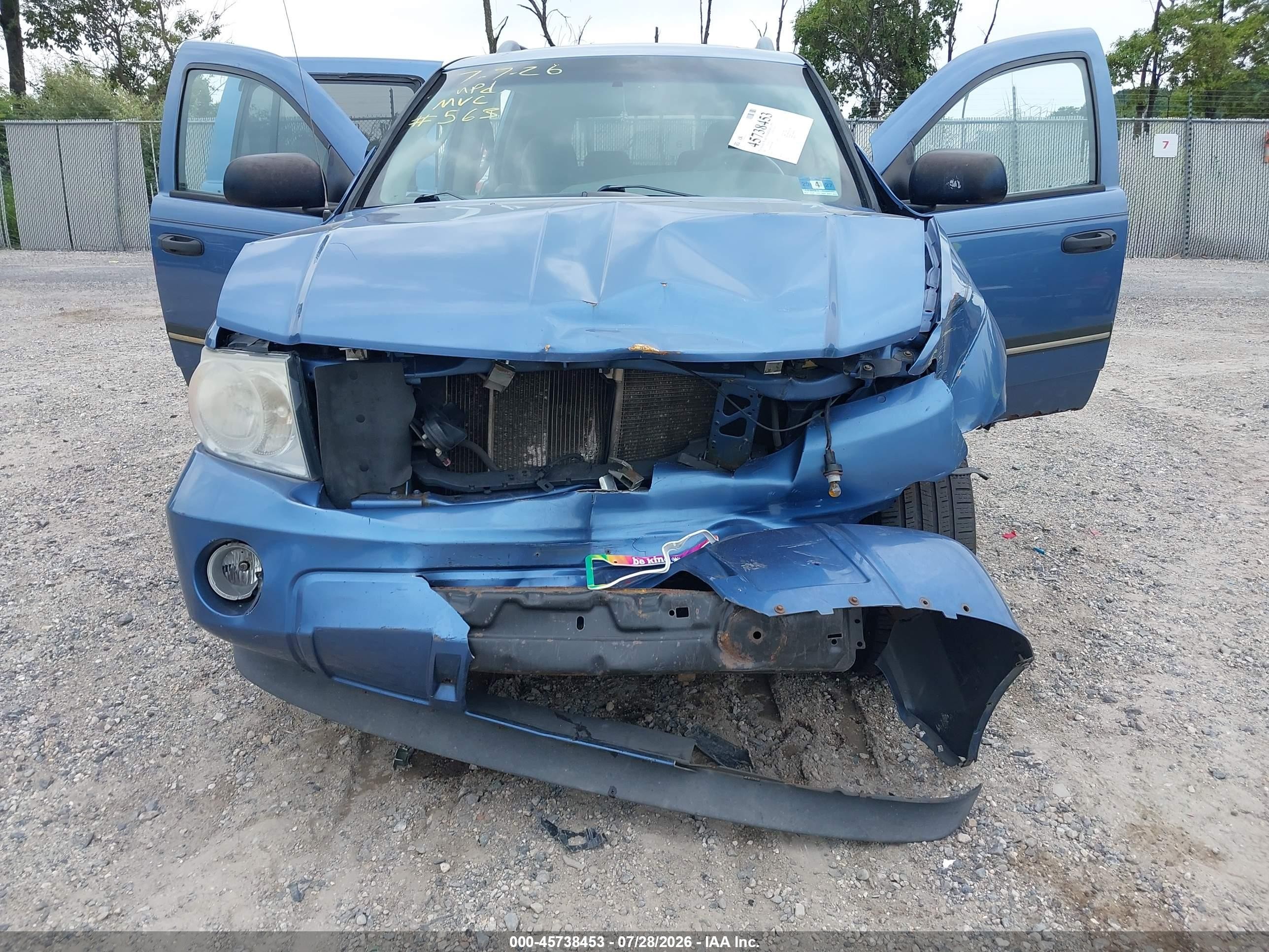 2008 Dodge Durango Slt Blue vin: 1D8HB48N58F144965