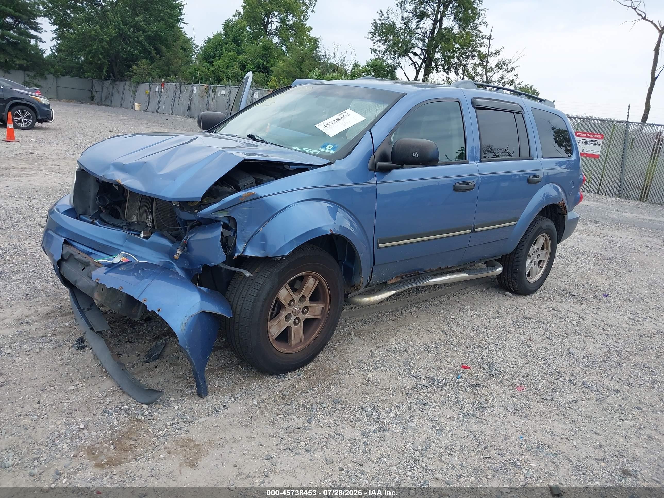 2008 Dodge Durango Slt Blue vin: 1D8HB48N58F144965