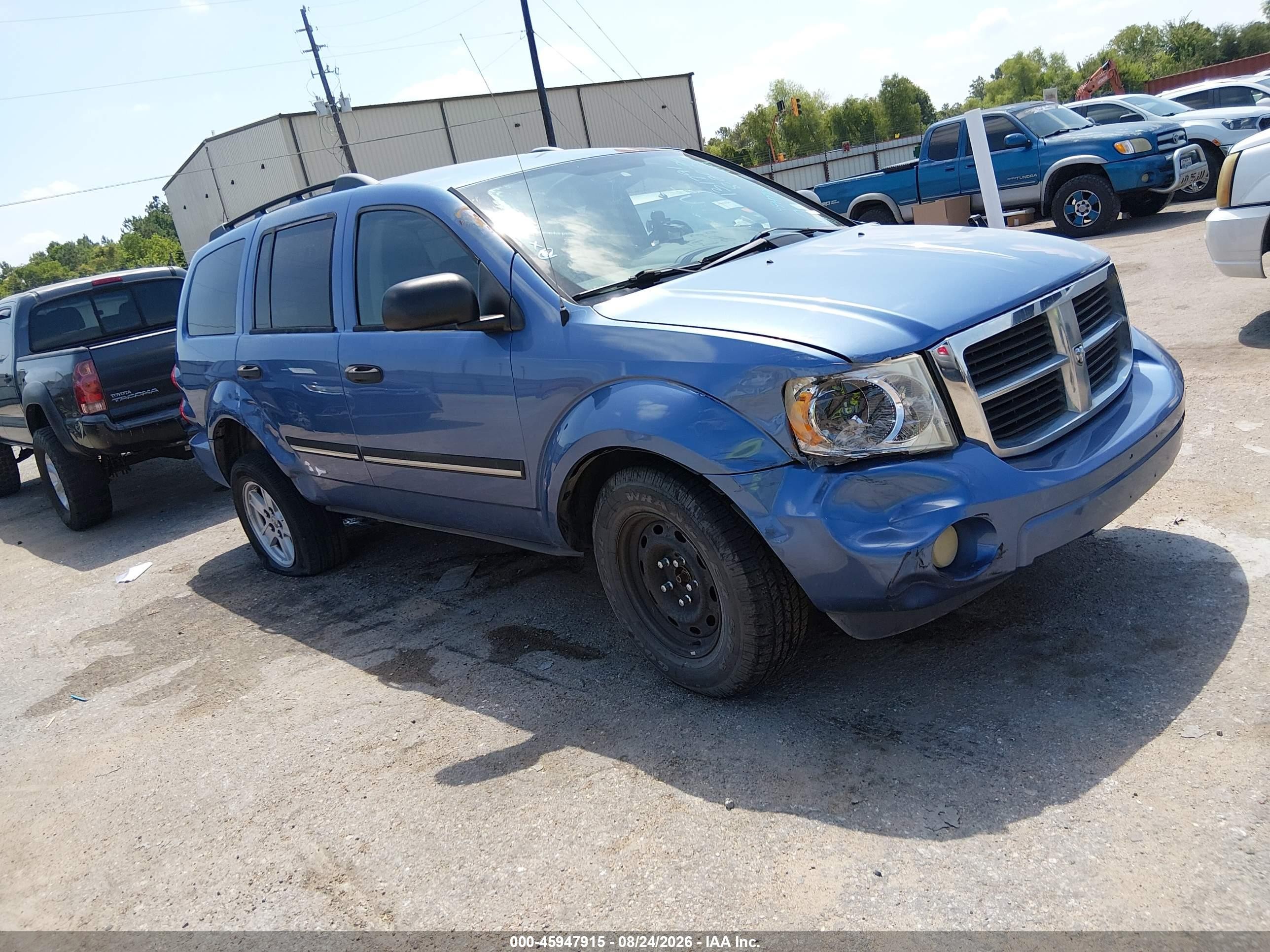 2008 Dodge Durango Slt Light Blue vin: 1D8HB48NX8F131791