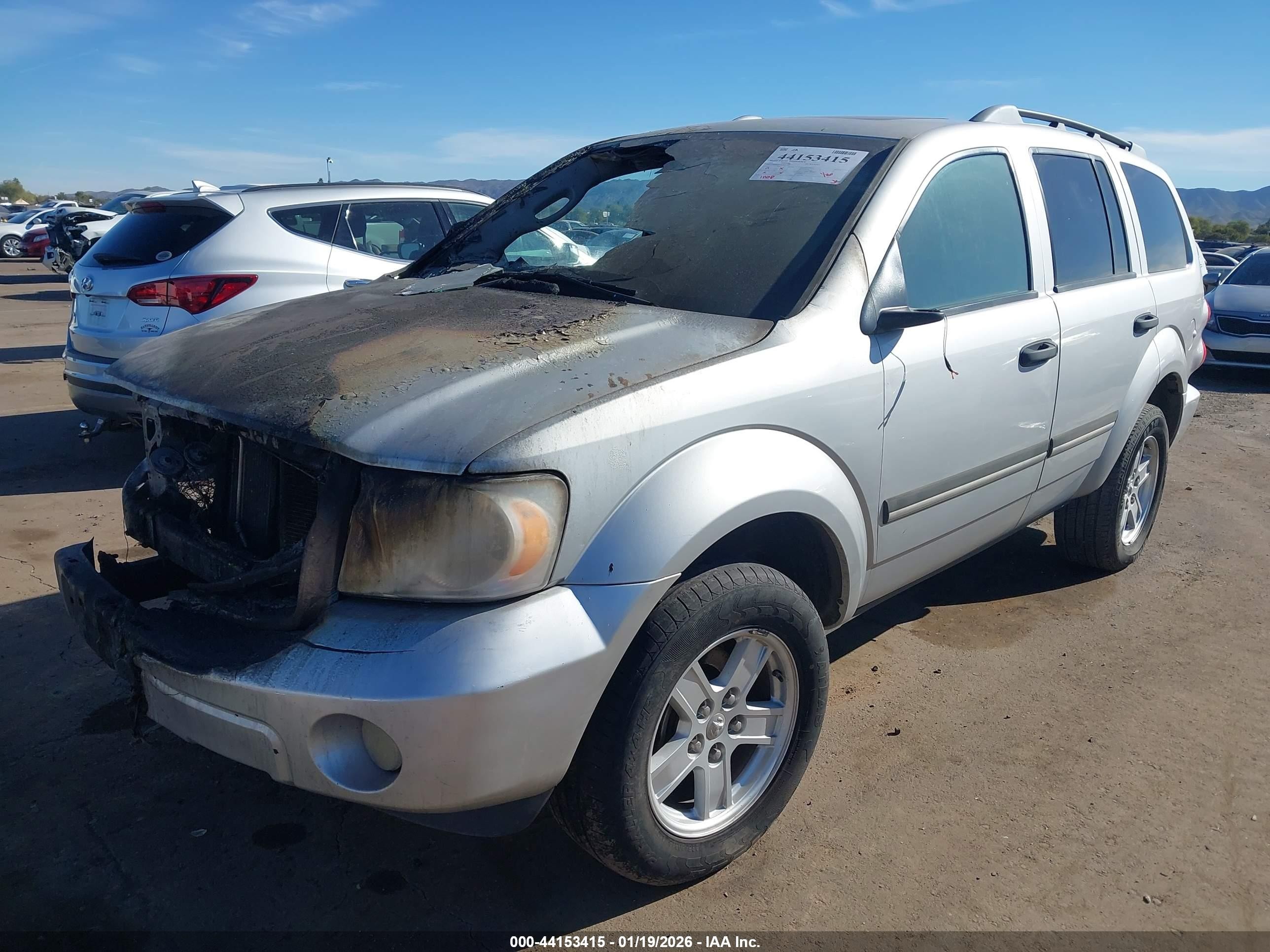 2008 Dodge Durango Slt Silver vin: 1D8HB48NX8F155234