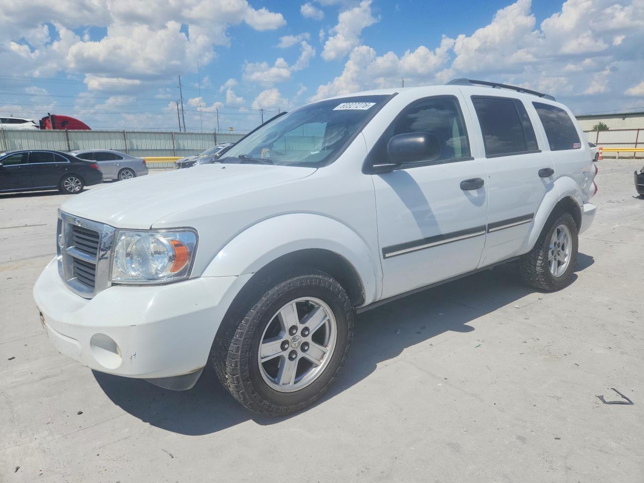 2007 Dodge Durango Slt White vin: 1D8HB48P07F583703