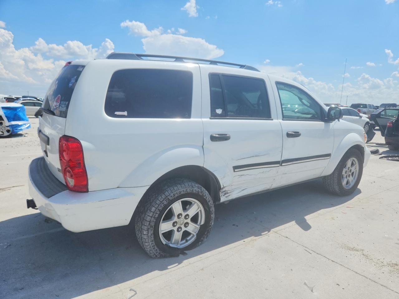 2007 Dodge Durango Slt White vin: 1D8HB48P07F583703