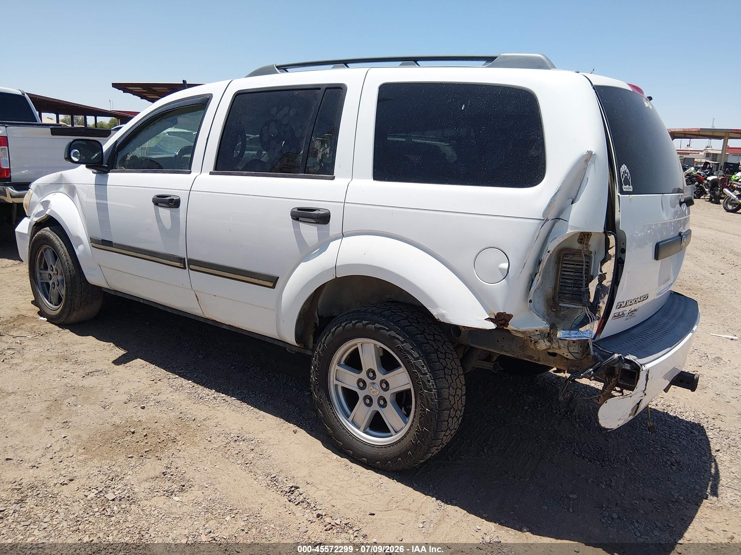 2007 Dodge Durango Slt Белый vin: 1D8HB48P57F583714
