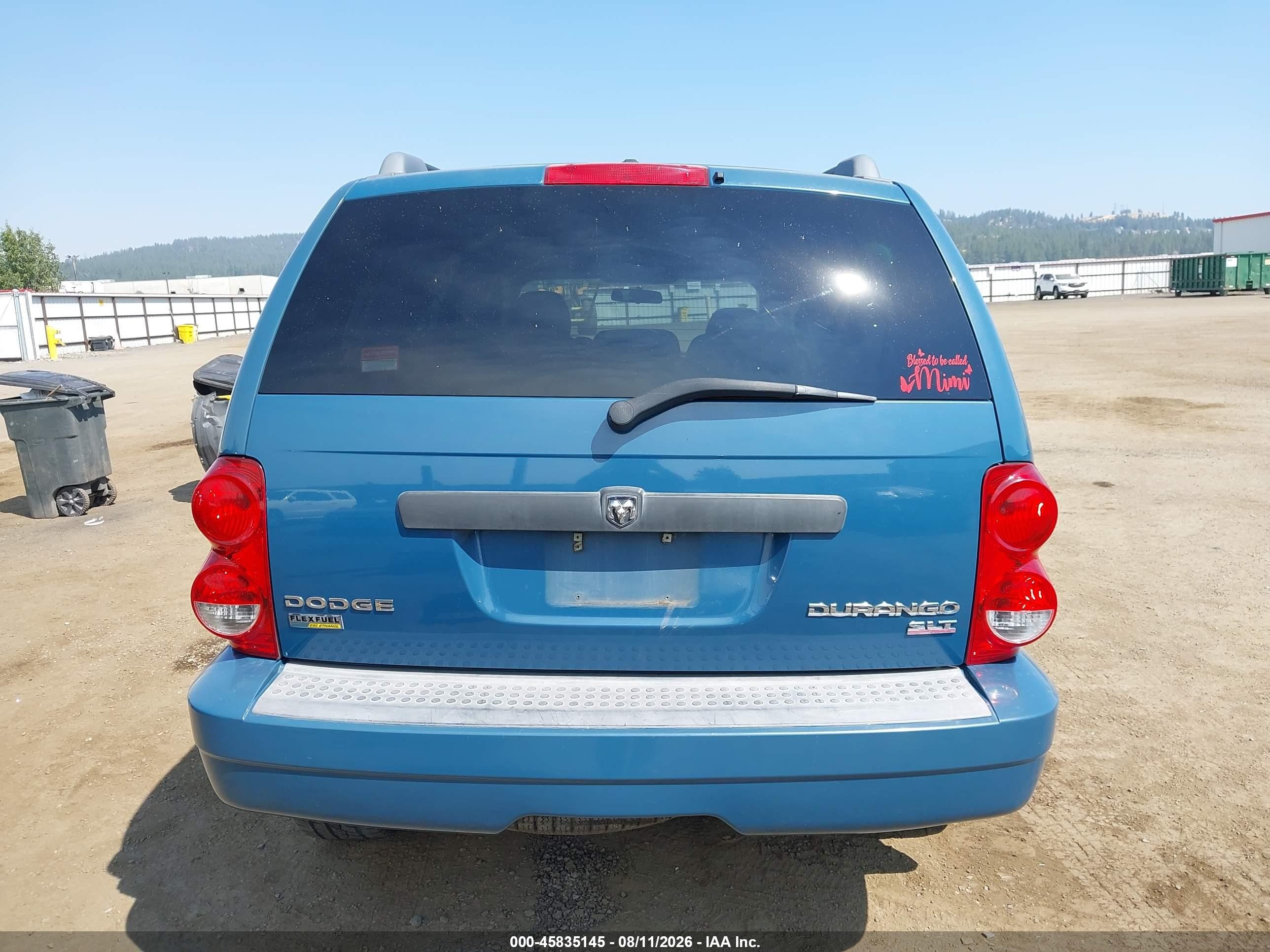 2009 Dodge Durango Slt Blue vin: 1D8HB48P59F710190