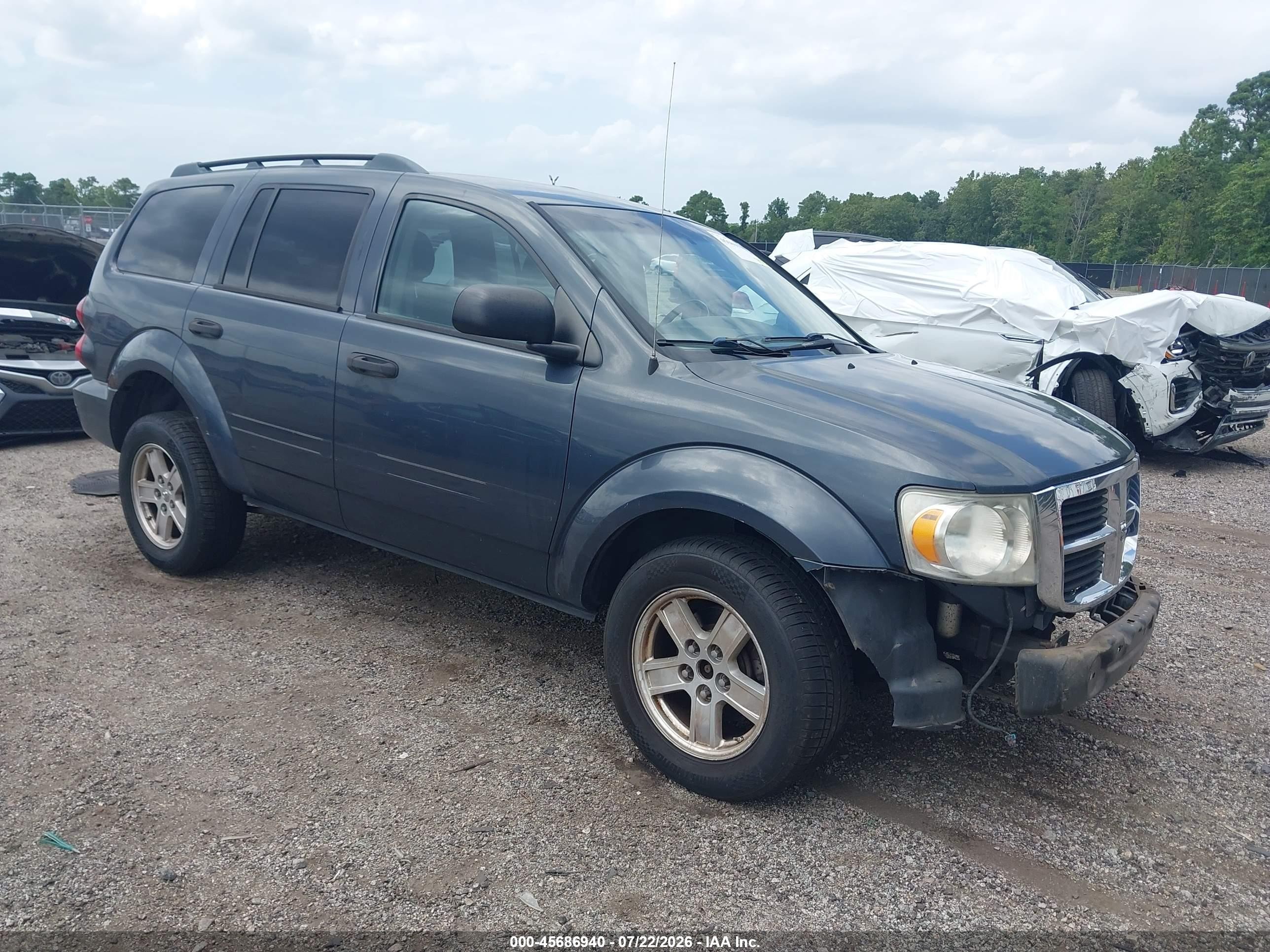2007 Dodge Durango Slt Gray vin: 1D8HB48P67F545716