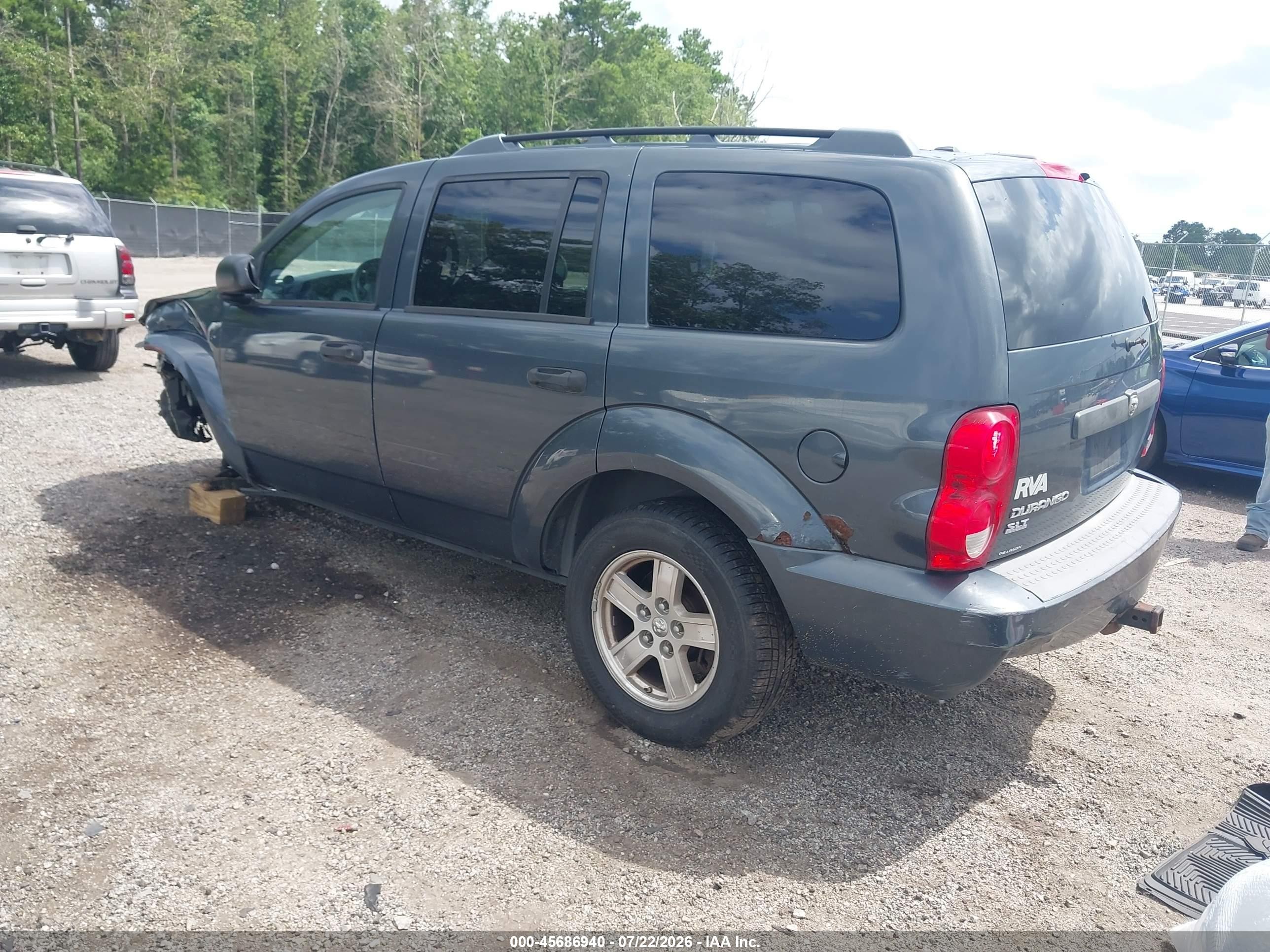 2007 Dodge Durango Slt Gray vin: 1D8HB48P67F545716