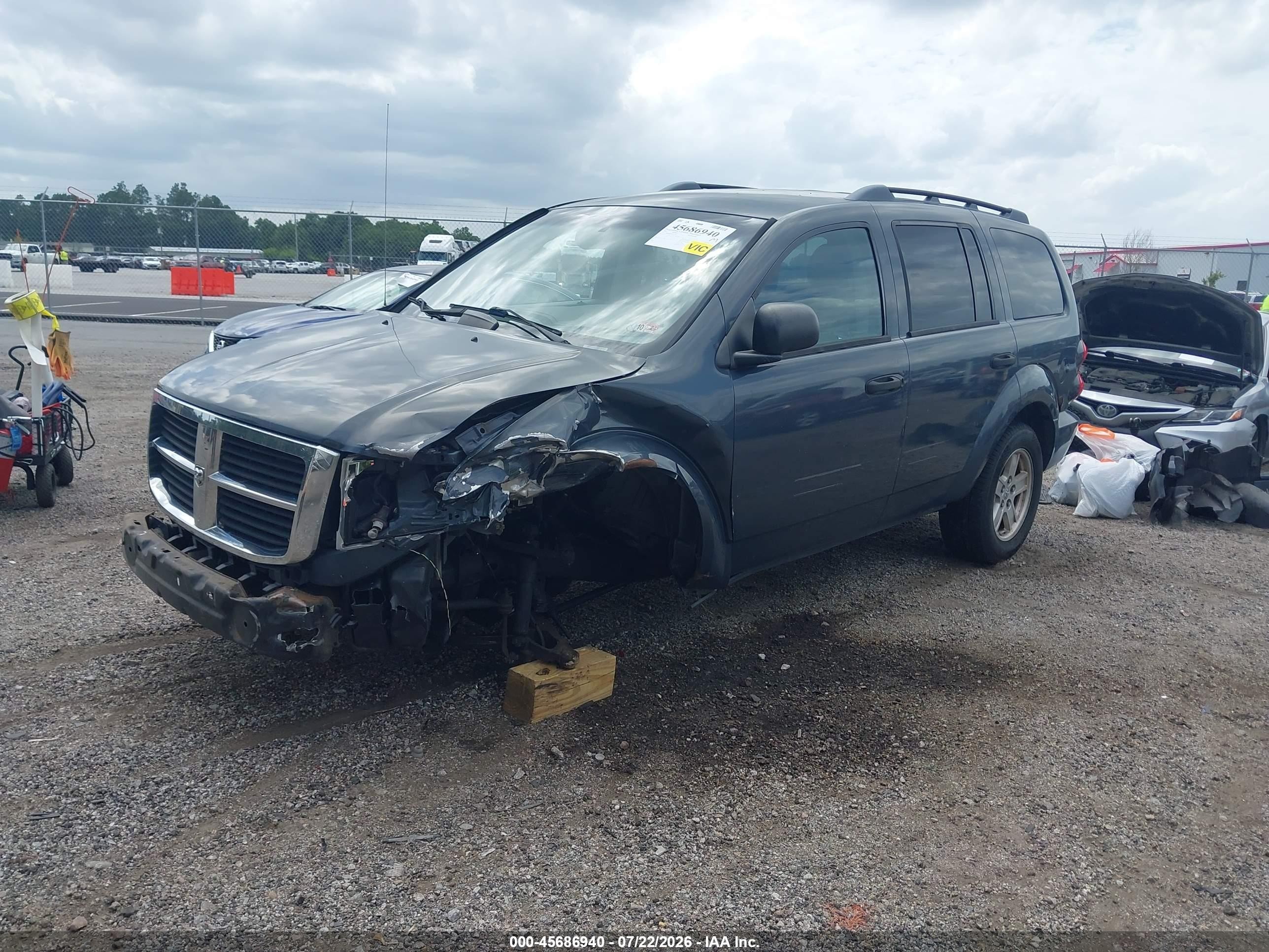 2007 Dodge Durango Slt Gray vin: 1D8HB48P67F545716