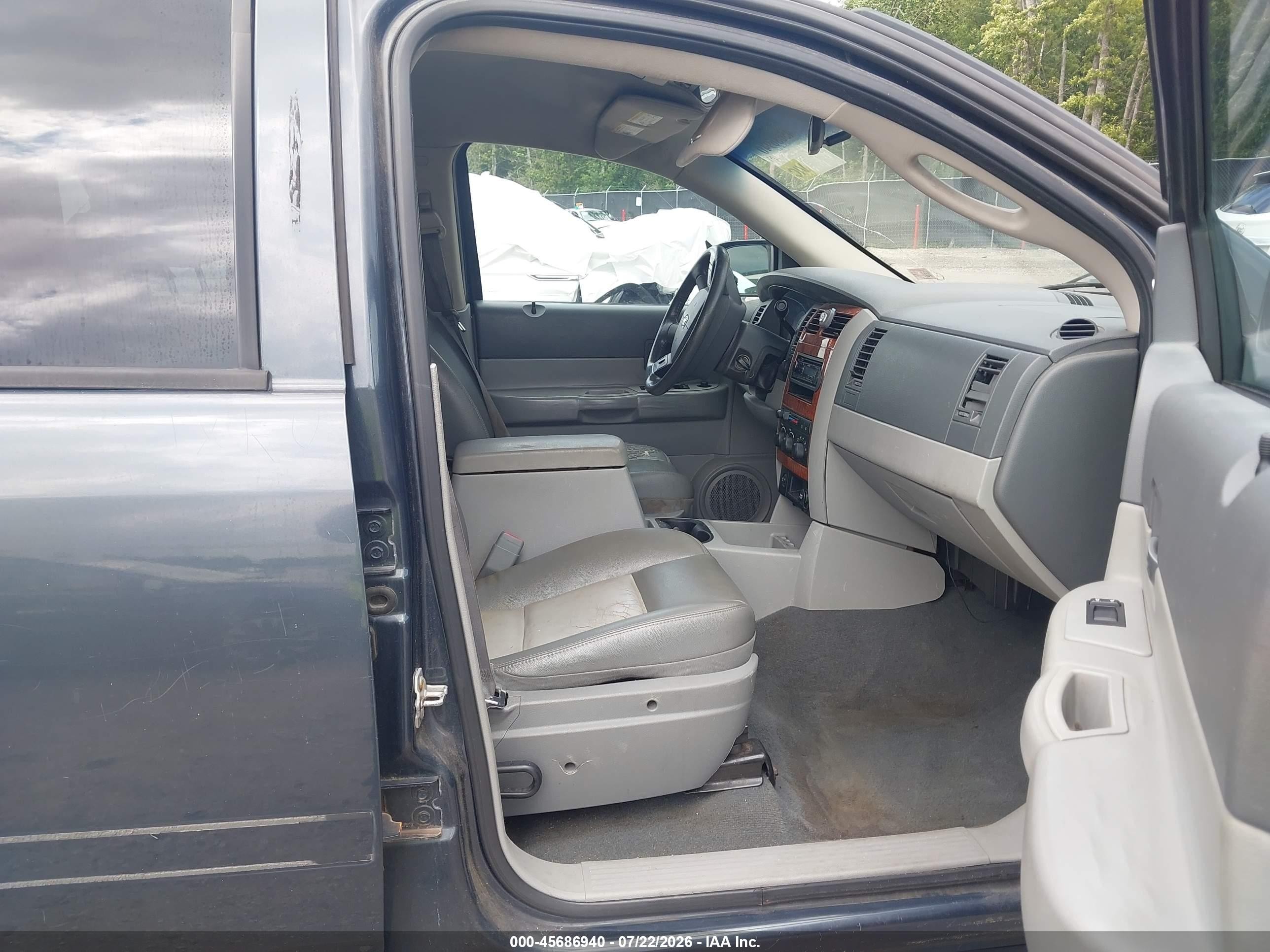 2007 Dodge Durango Slt Gray vin: 1D8HB48P67F545716