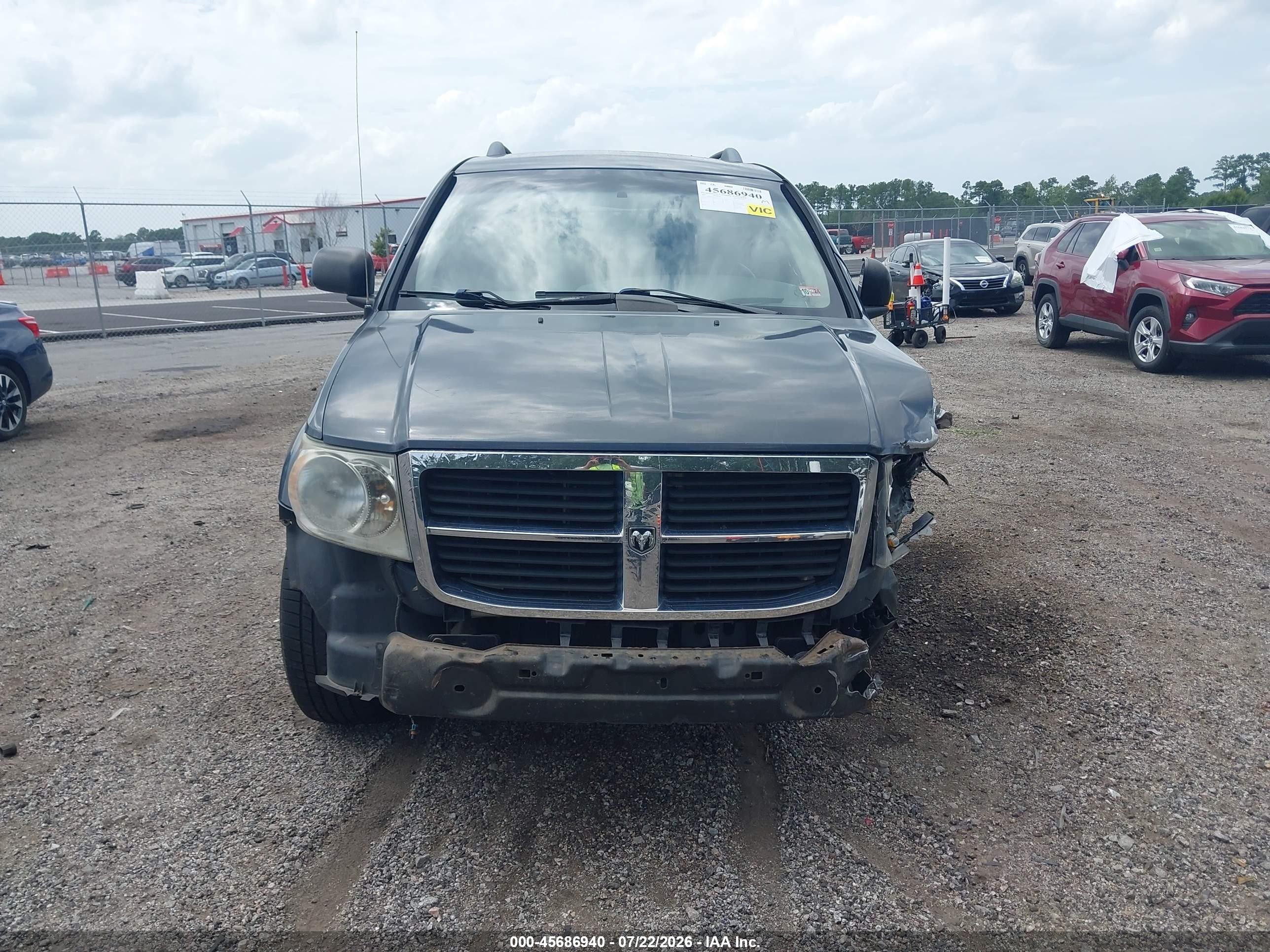 2007 Dodge Durango Slt Gray vin: 1D8HB48P67F545716