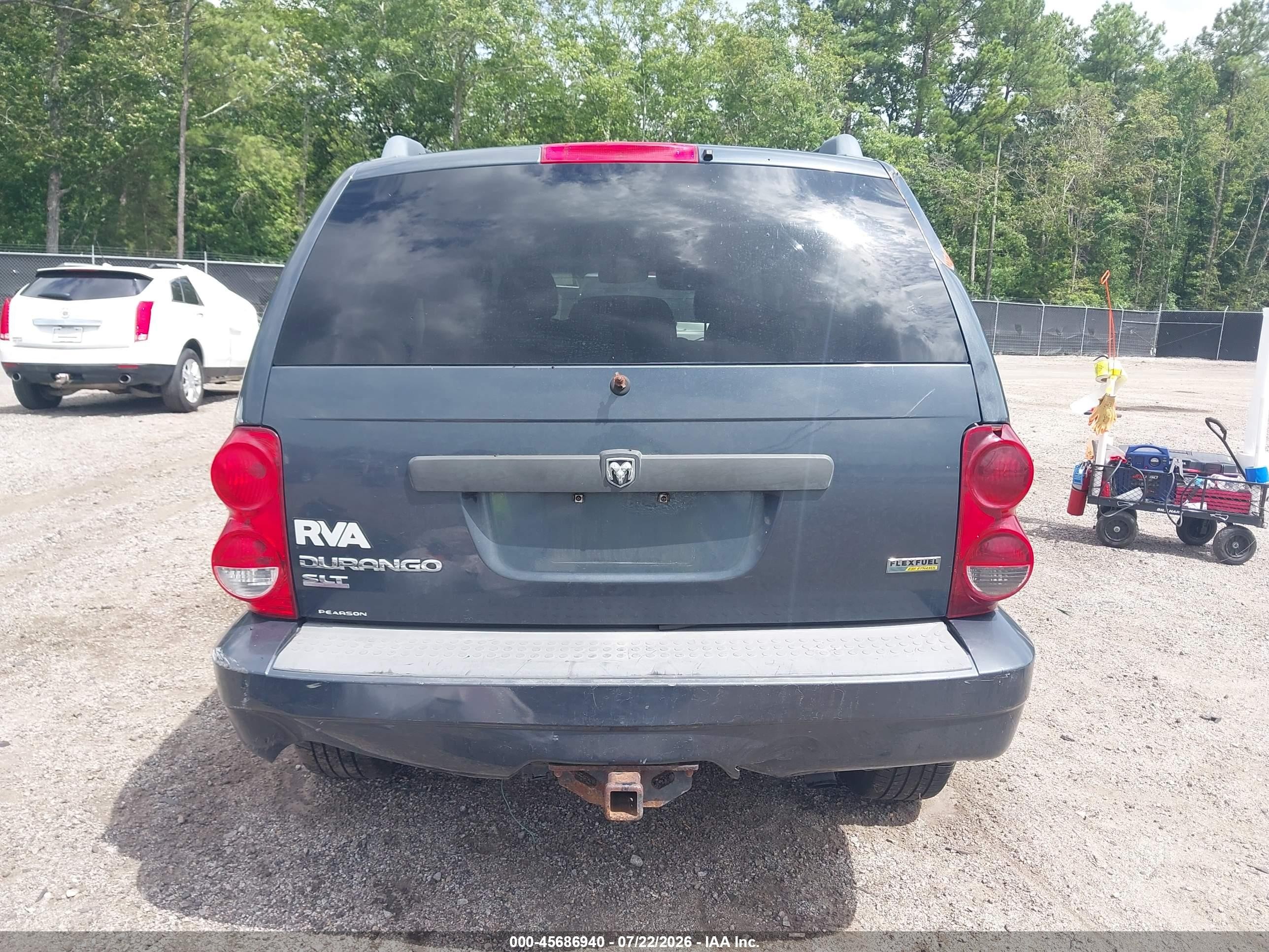 2007 Dodge Durango Slt Gray vin: 1D8HB48P67F545716