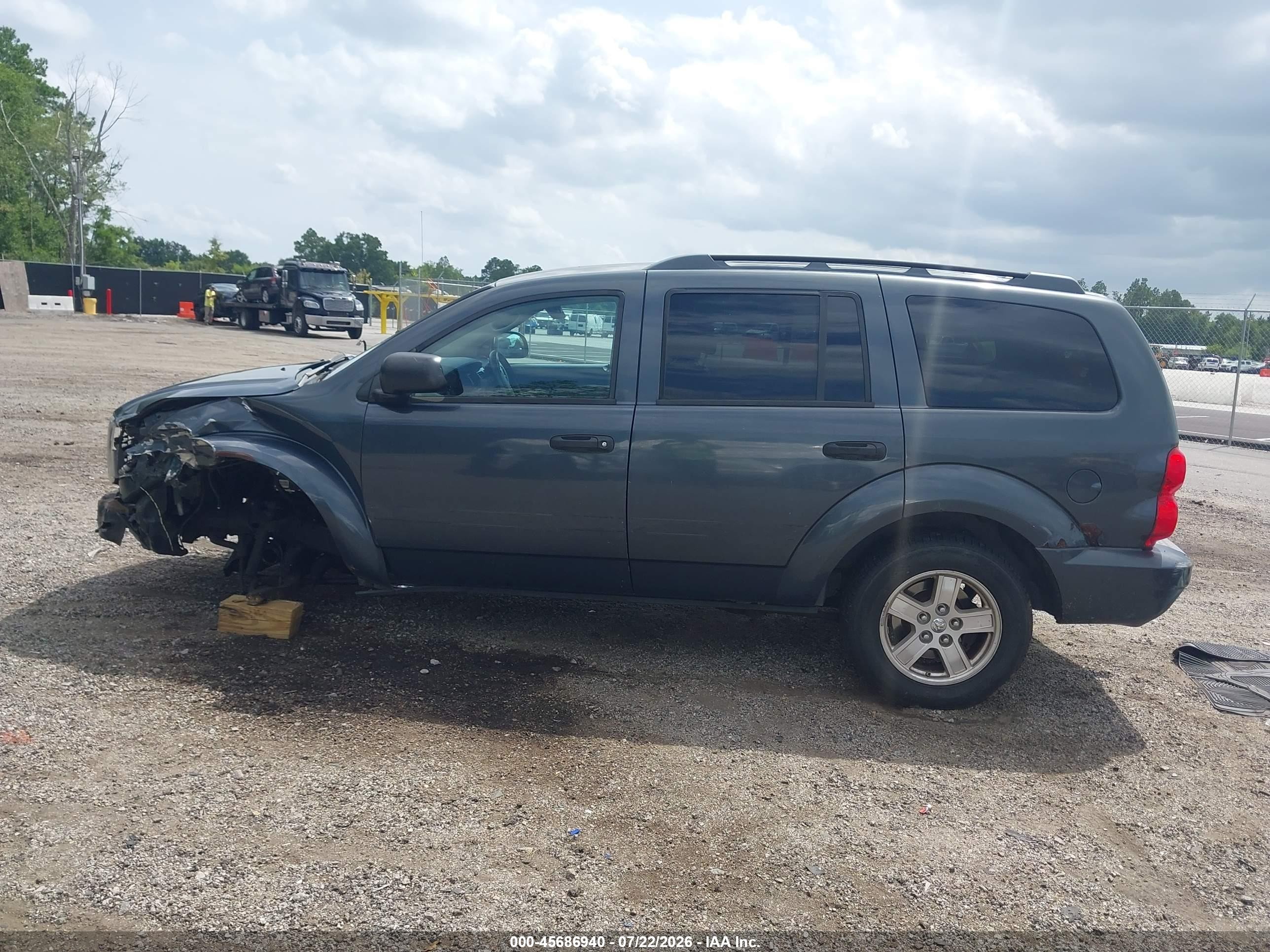 2007 Dodge Durango Slt Gray vin: 1D8HB48P67F545716