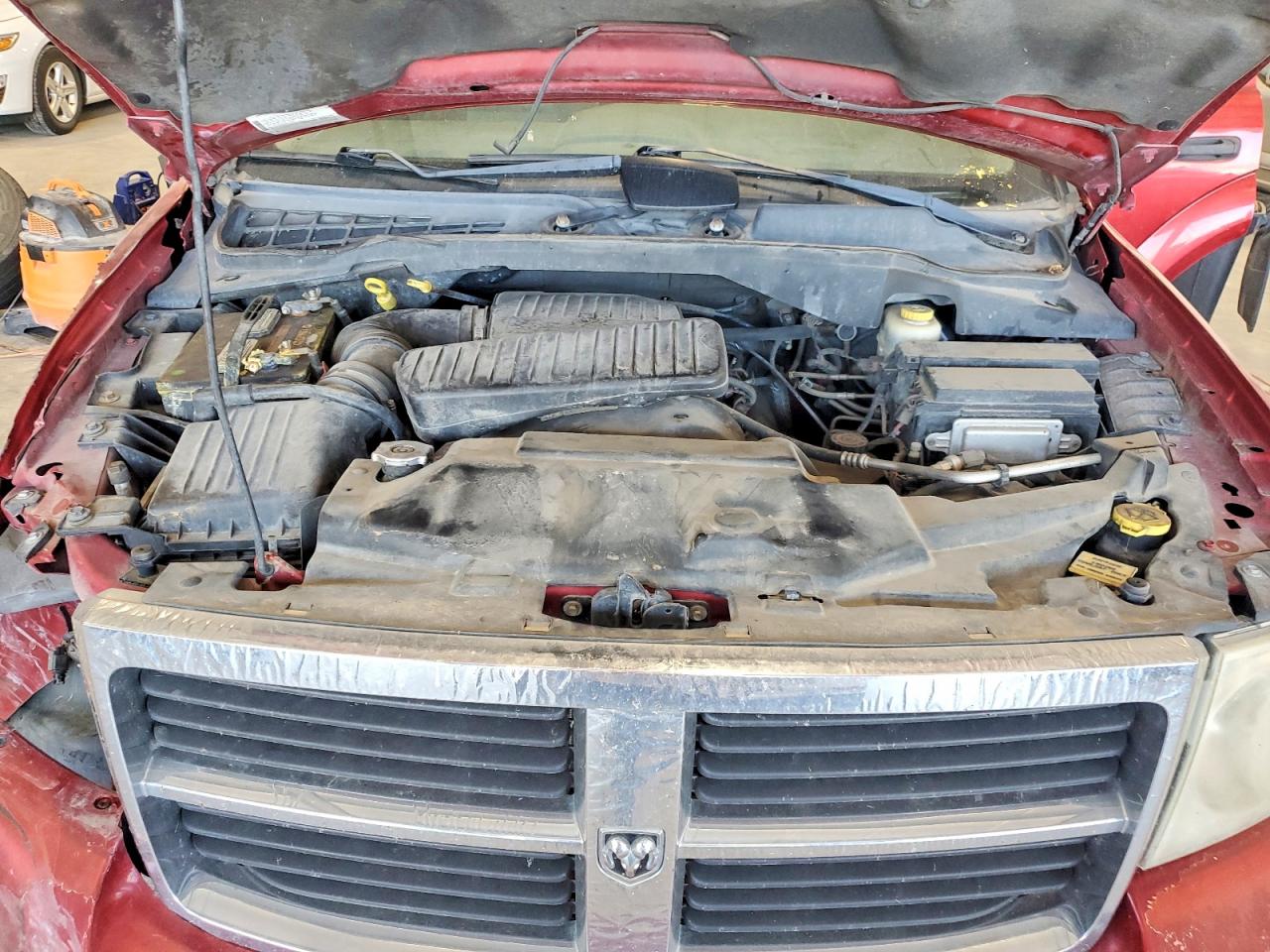 2007 Dodge Durango Slt Red vin: 1D8HB48P77F576795