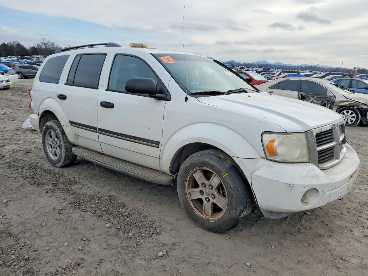 2007 Dodge Durango Slt White vin: 1D8HB48PX7F580193