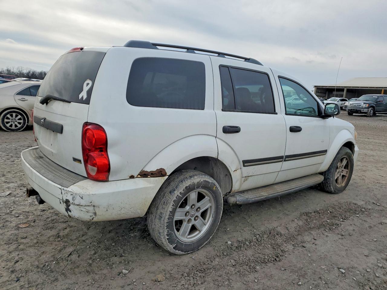 2007 Dodge Durango Slt White vin: 1D8HB48PX7F580193