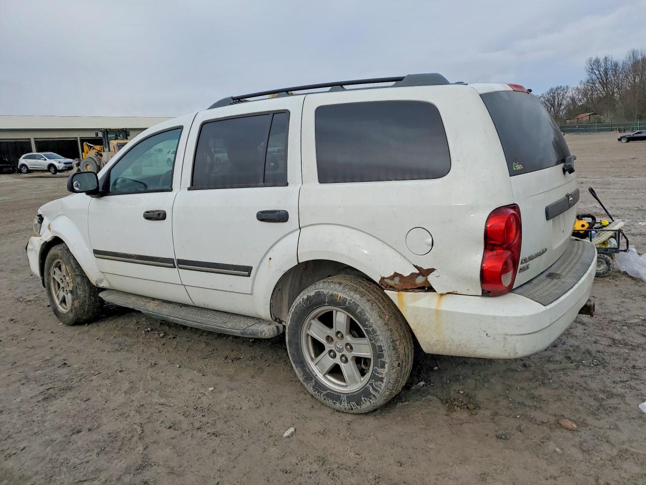 2007 Dodge Durango Slt White vin: 1D8HB48PX7F580193