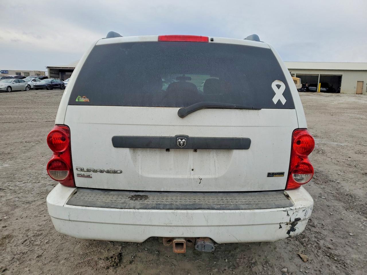 2007 Dodge Durango Slt White vin: 1D8HB48PX7F580193