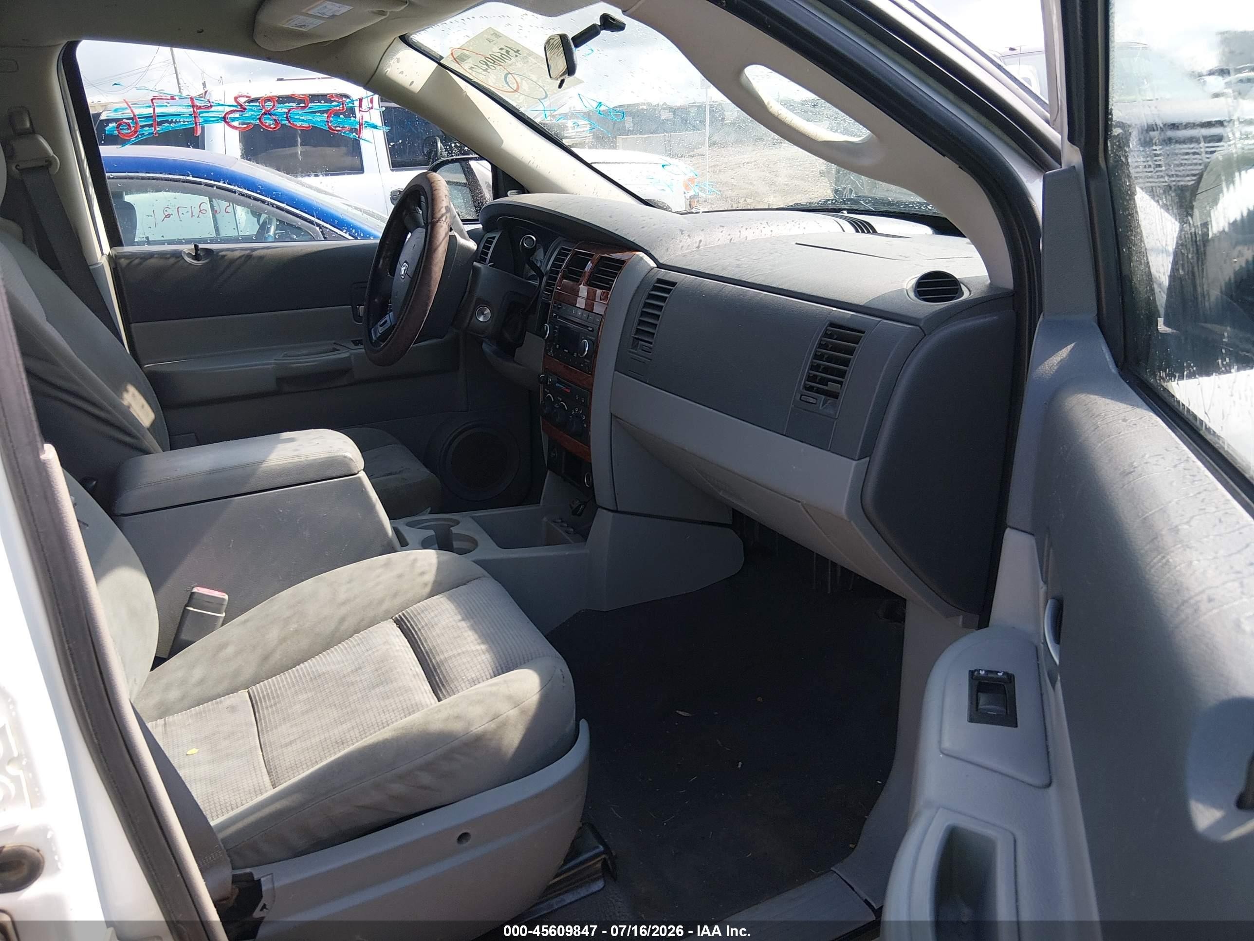 2009 Dodge Durango Slt White vin: 1D8HB48PX9F701145