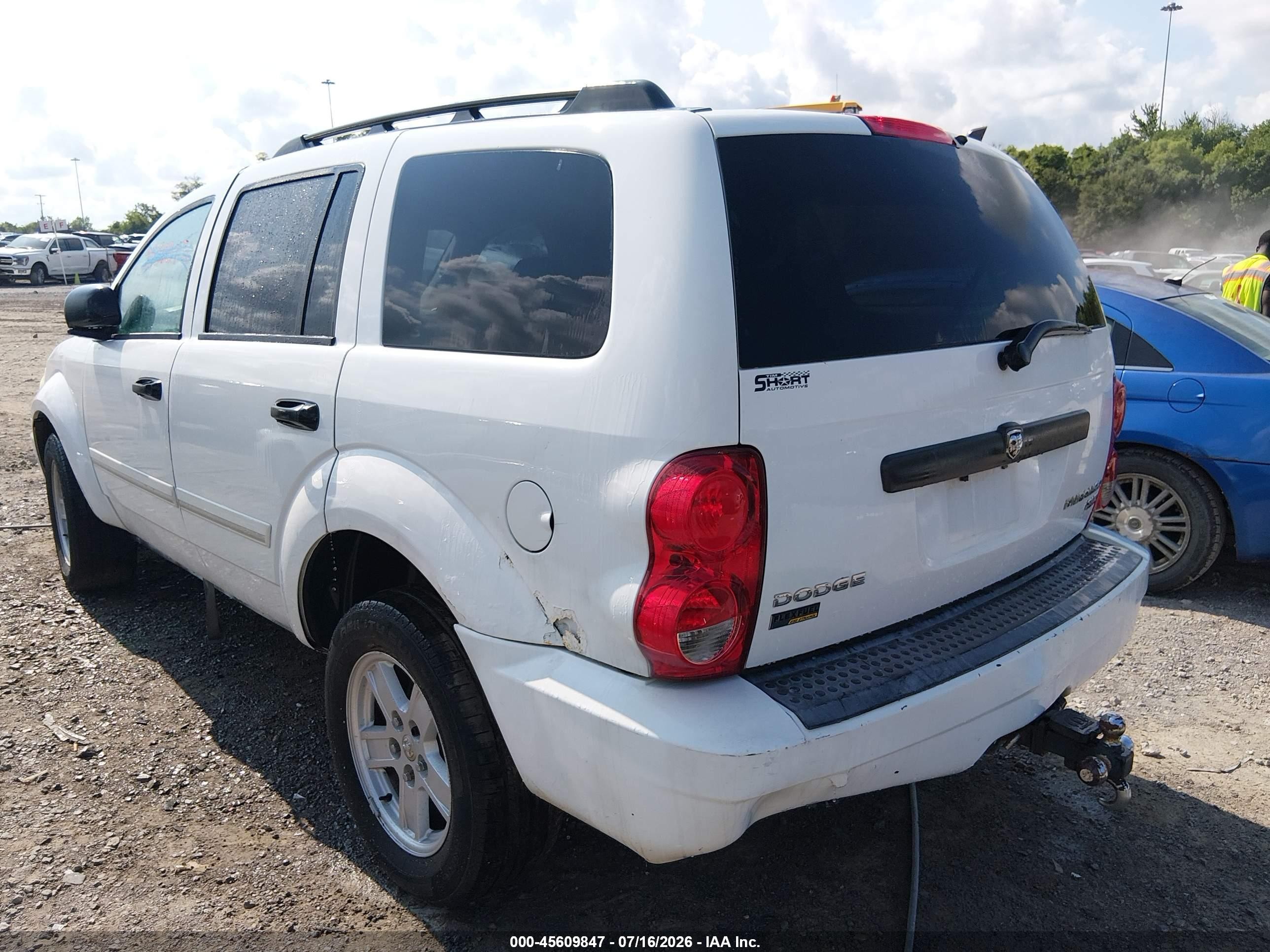 2009 Dodge Durango Slt White vin: 1D8HB48PX9F701145