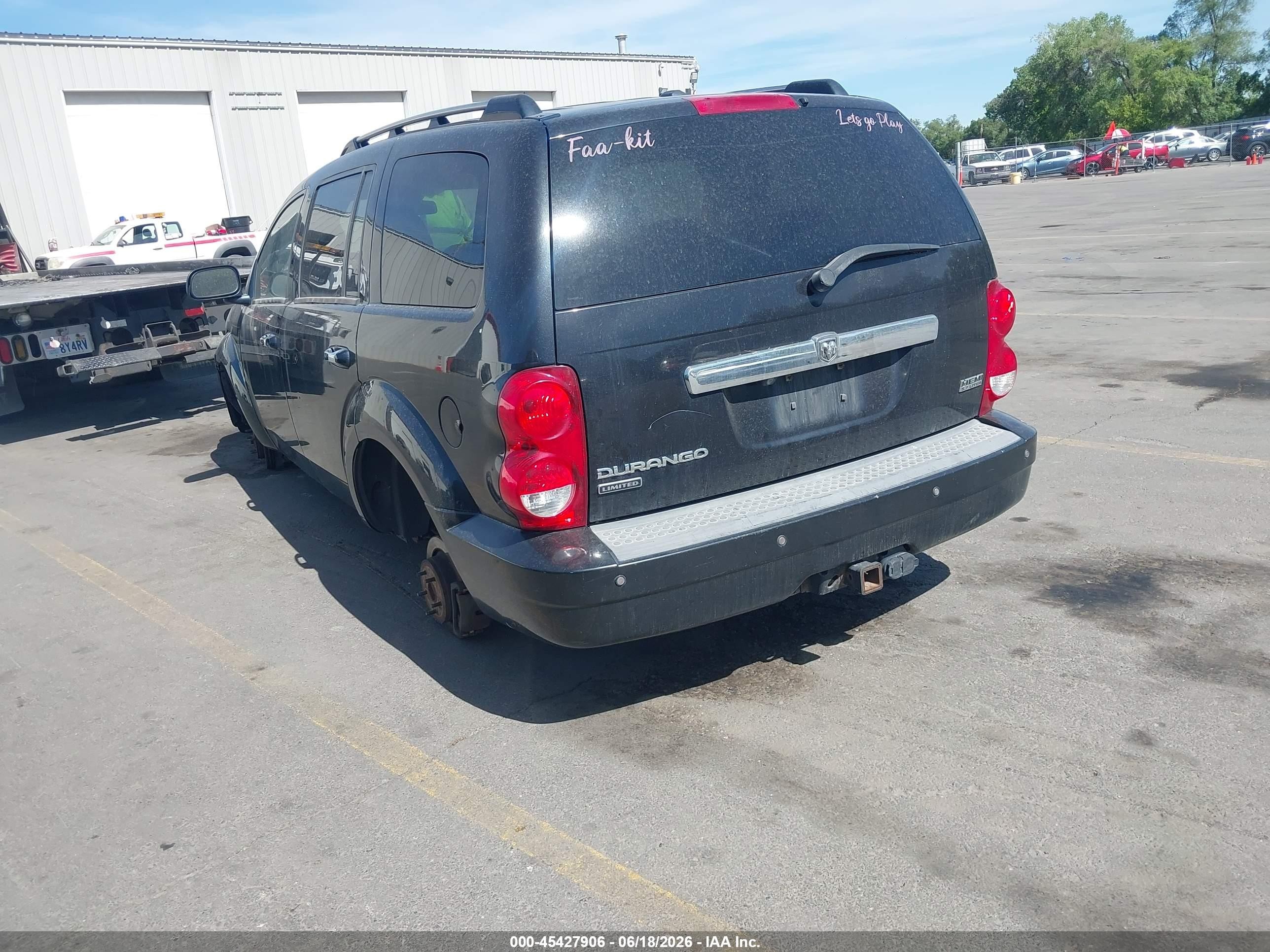 2008 Dodge Durango Limited Blue vin: 1D8HB58218F134588