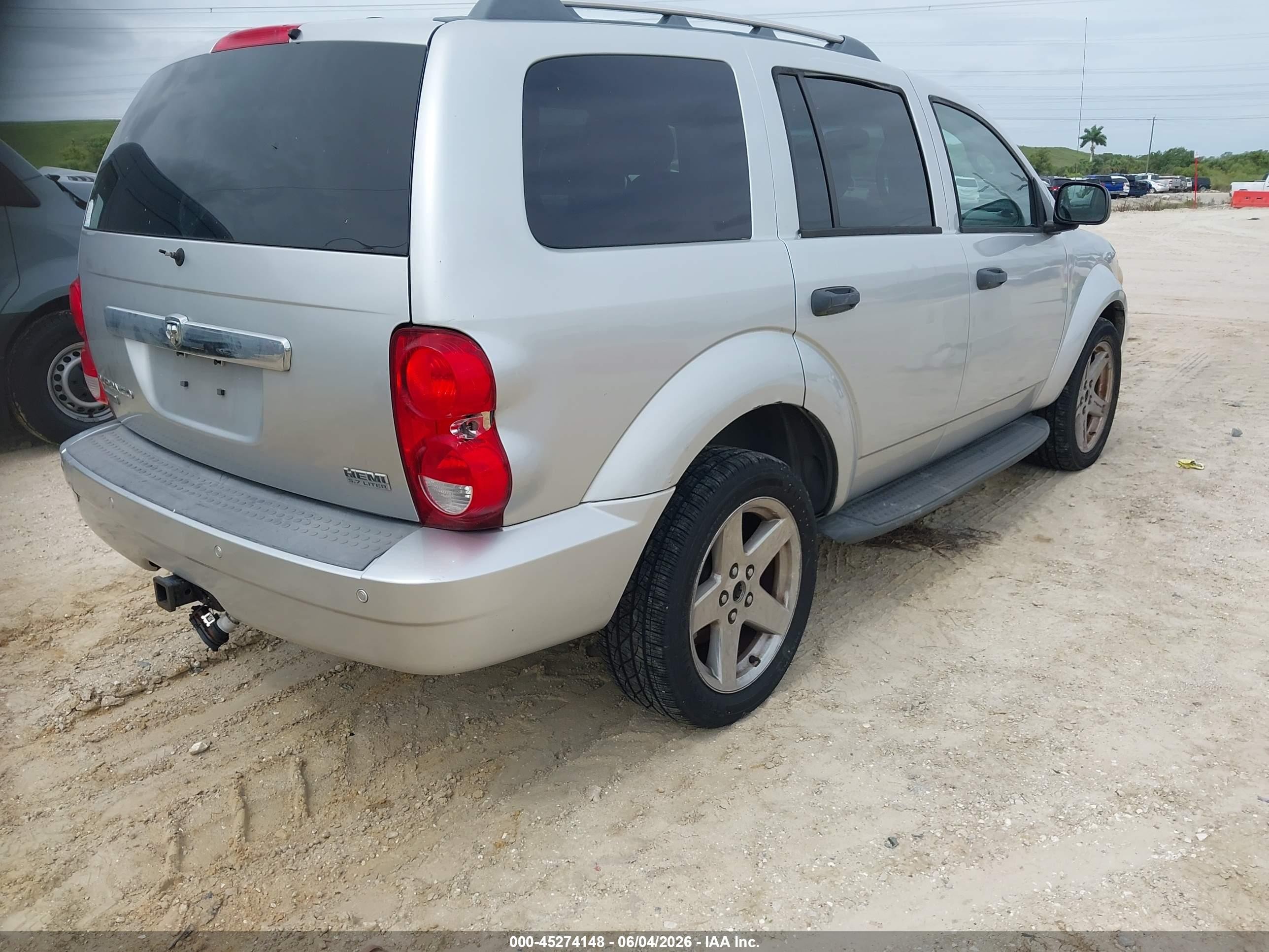 2007 Dodge Durango Limited Серебряный vin: 1D8HB58227F564161