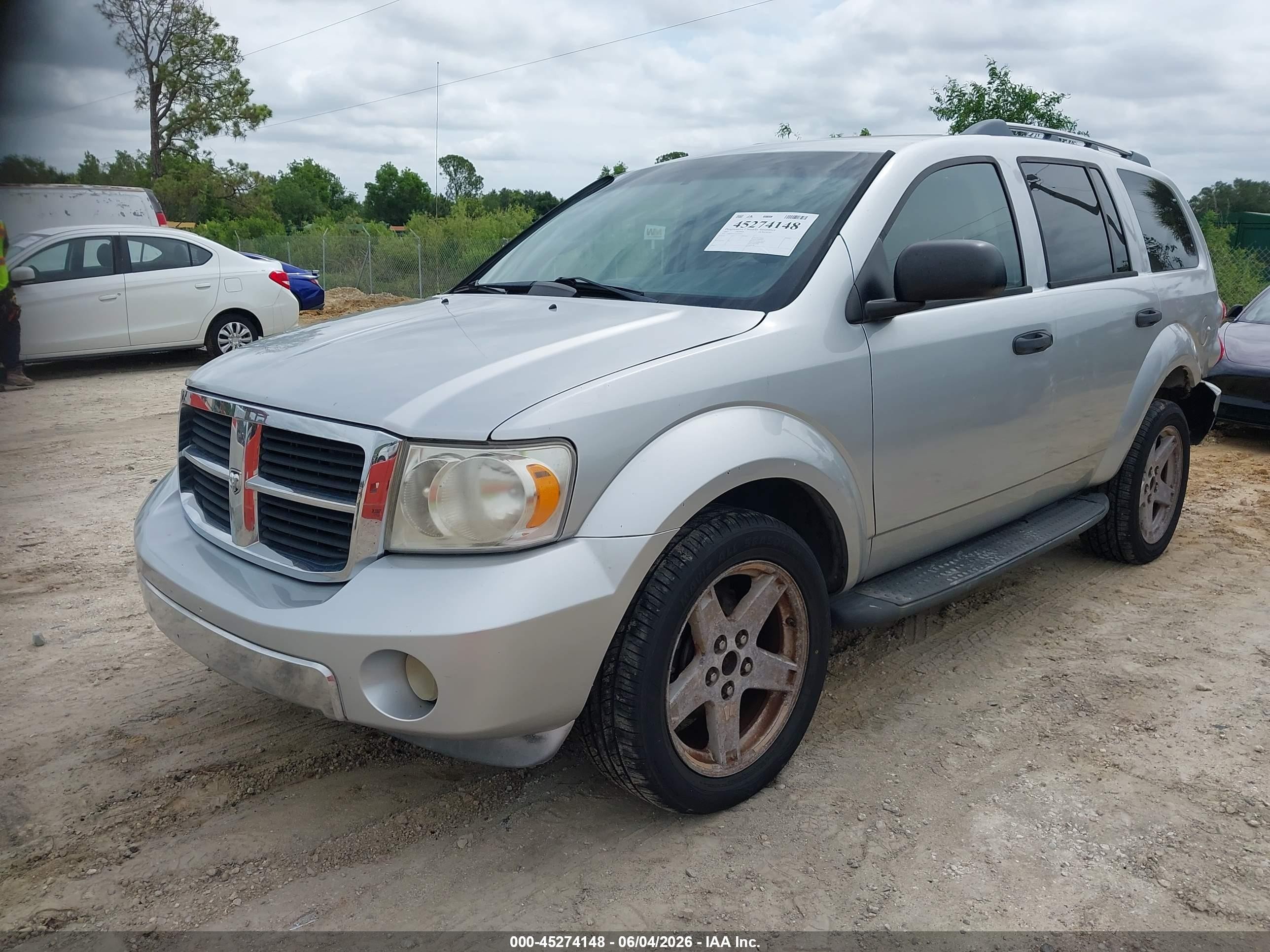 2007 Dodge Durango Limited Серебряный vin: 1D8HB58227F564161