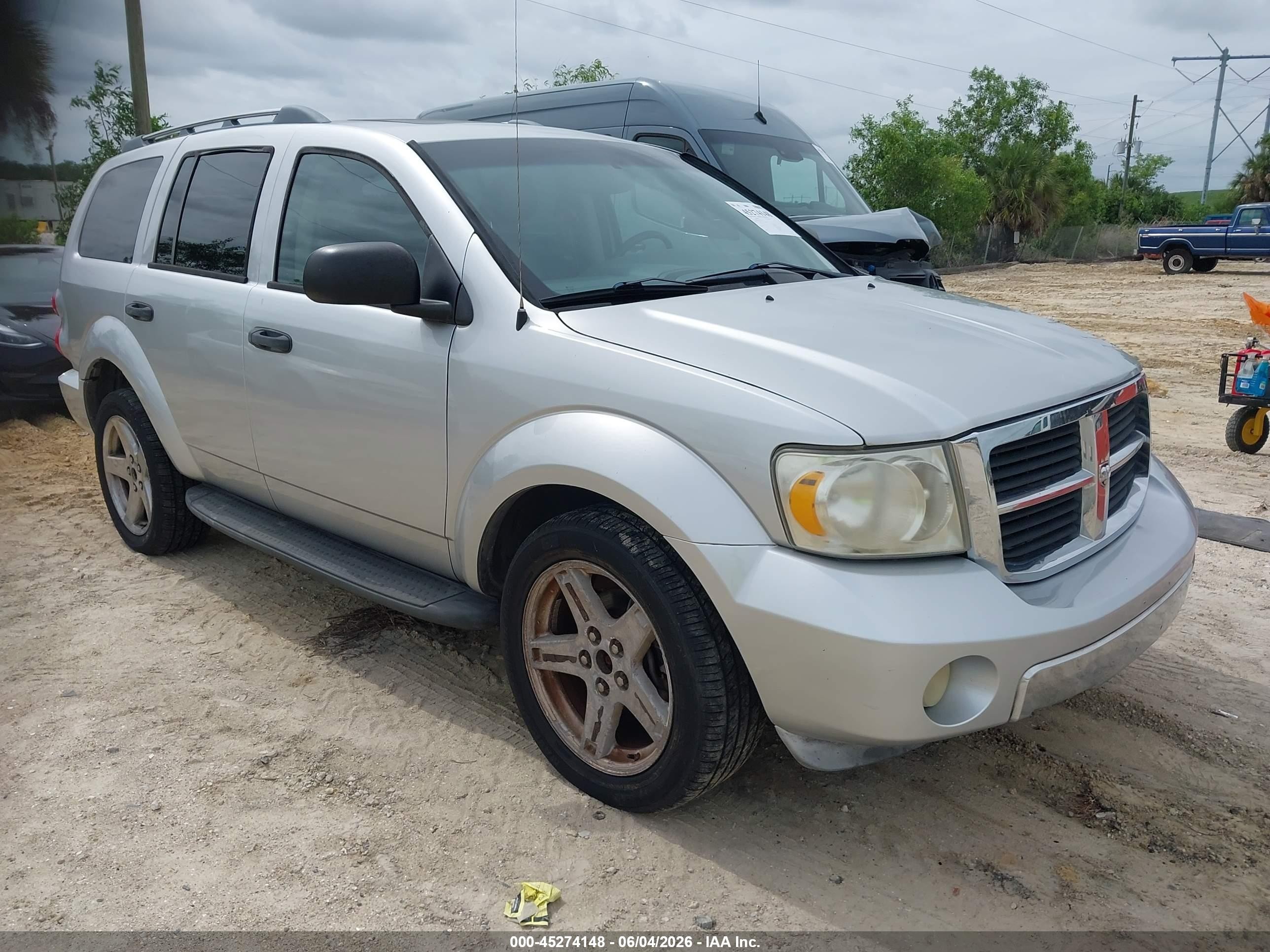 2007 Dodge Durango Limited Silver vin: 1D8HB58227F564161