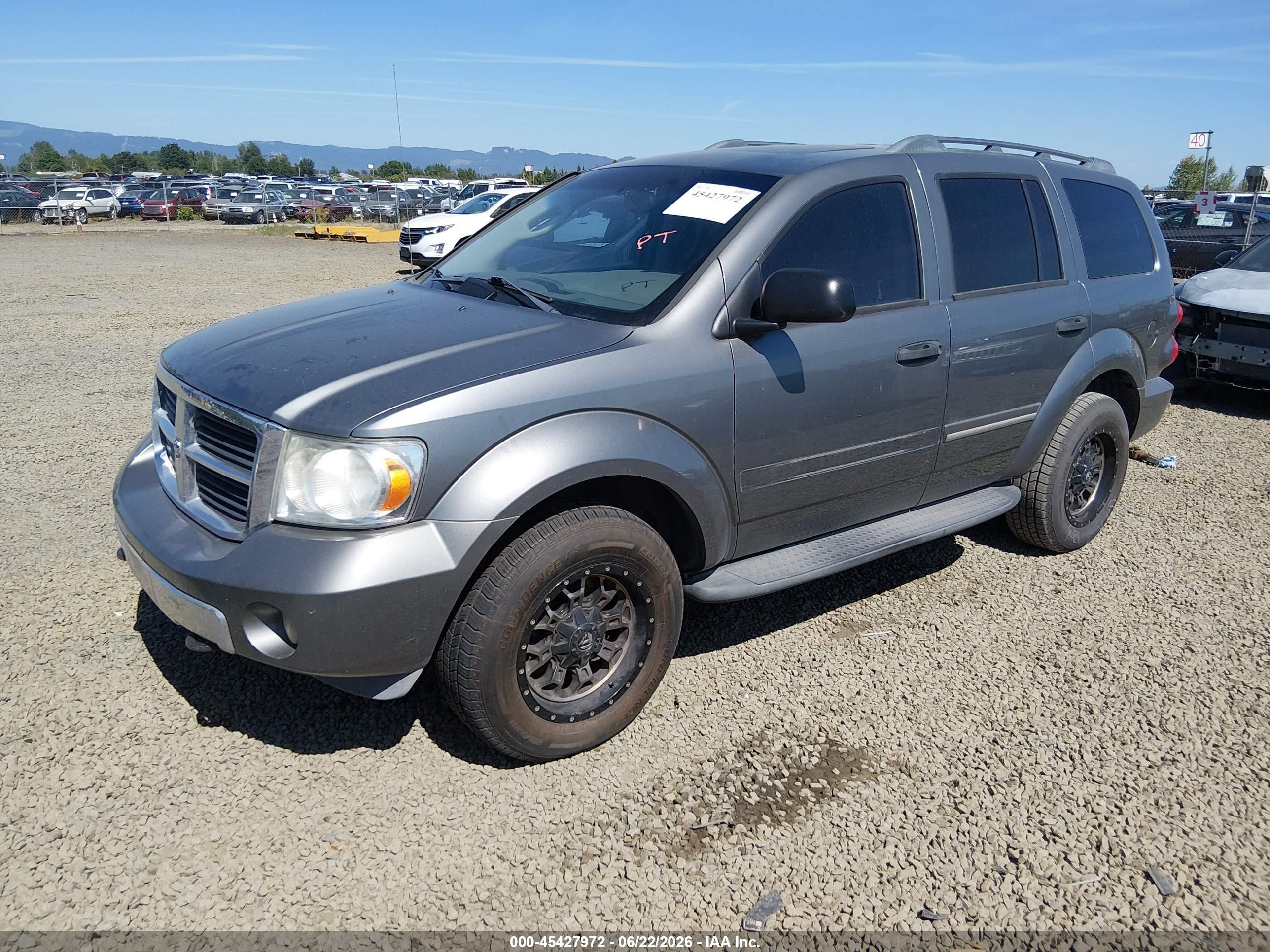 2007 Dodge Durango Limited Gray vin: 1D8HB58297F561581