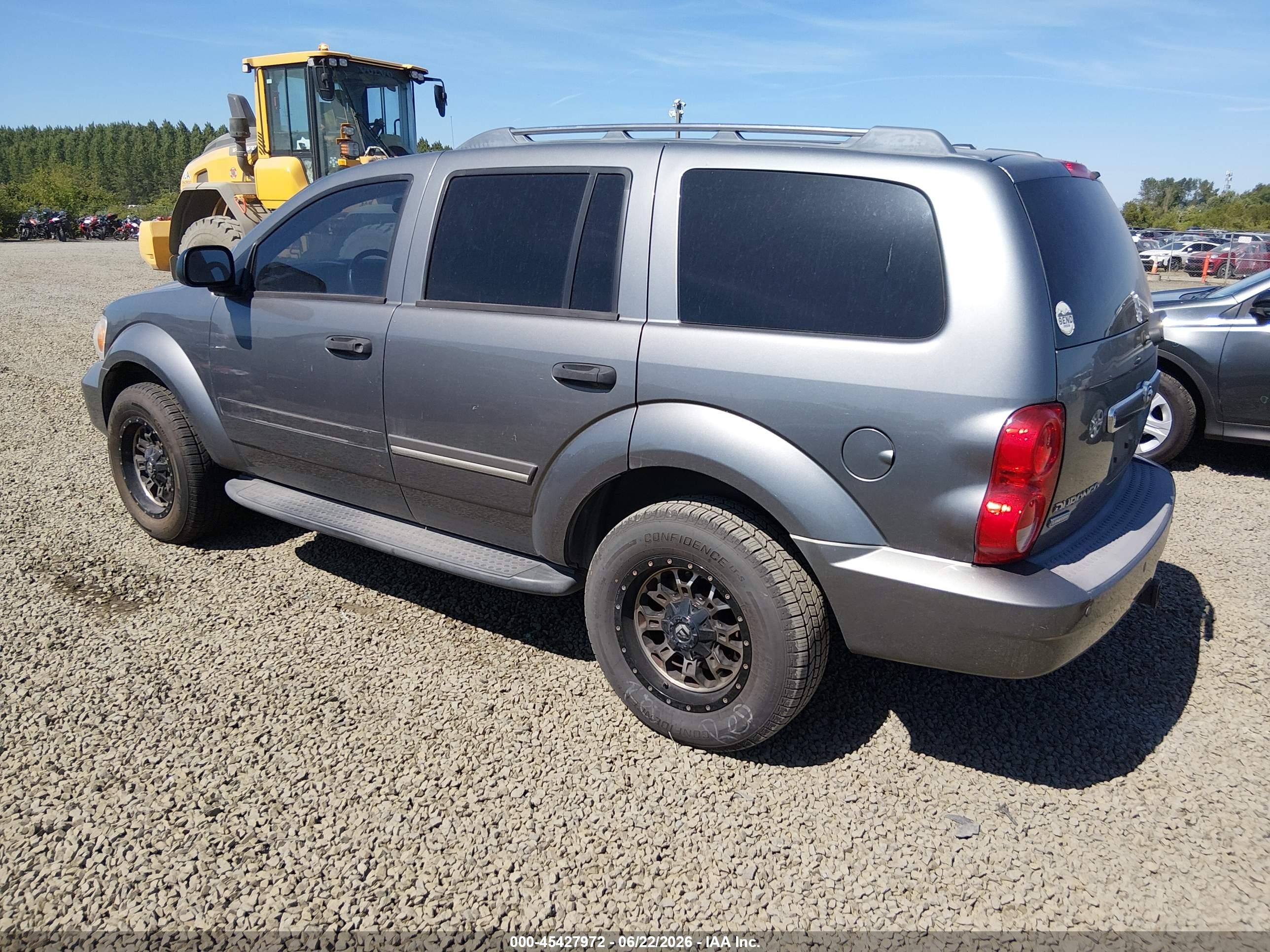 2007 Dodge Durango Limited Gray vin: 1D8HB58297F561581