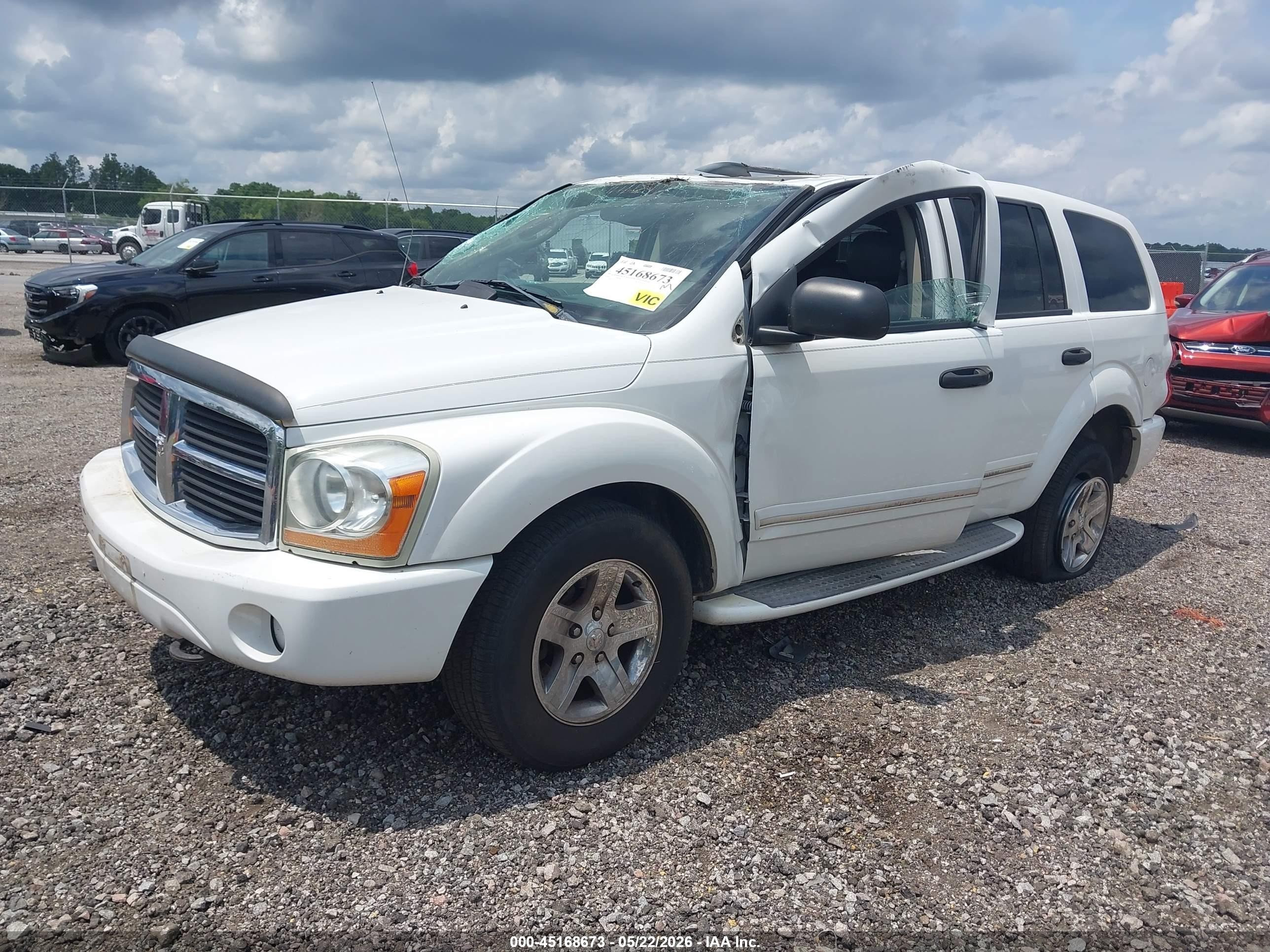2004 Dodge Durango Limited White vin: 1D8HB58D14F105331