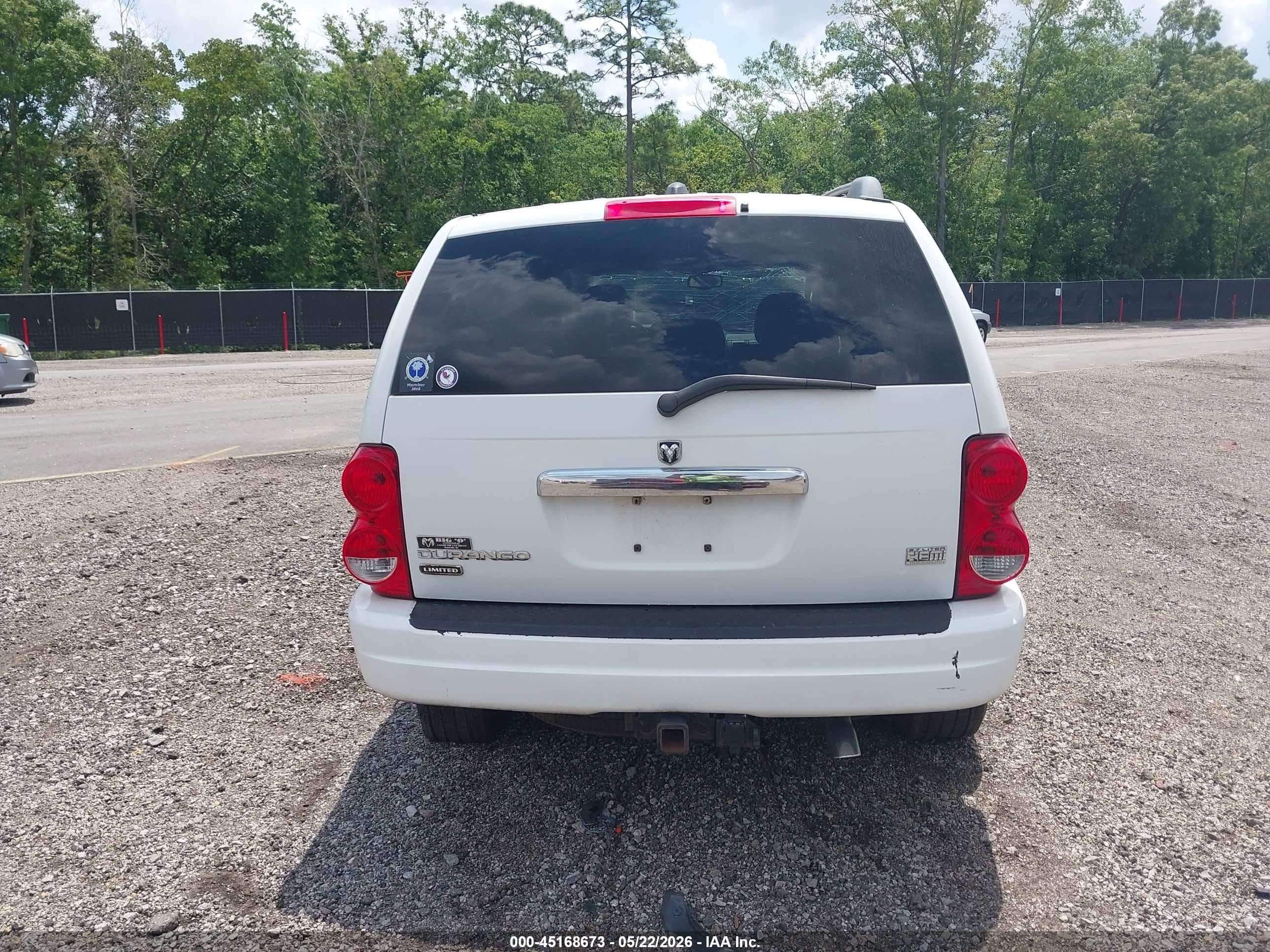 2004 Dodge Durango Limited White vin: 1D8HB58D14F105331