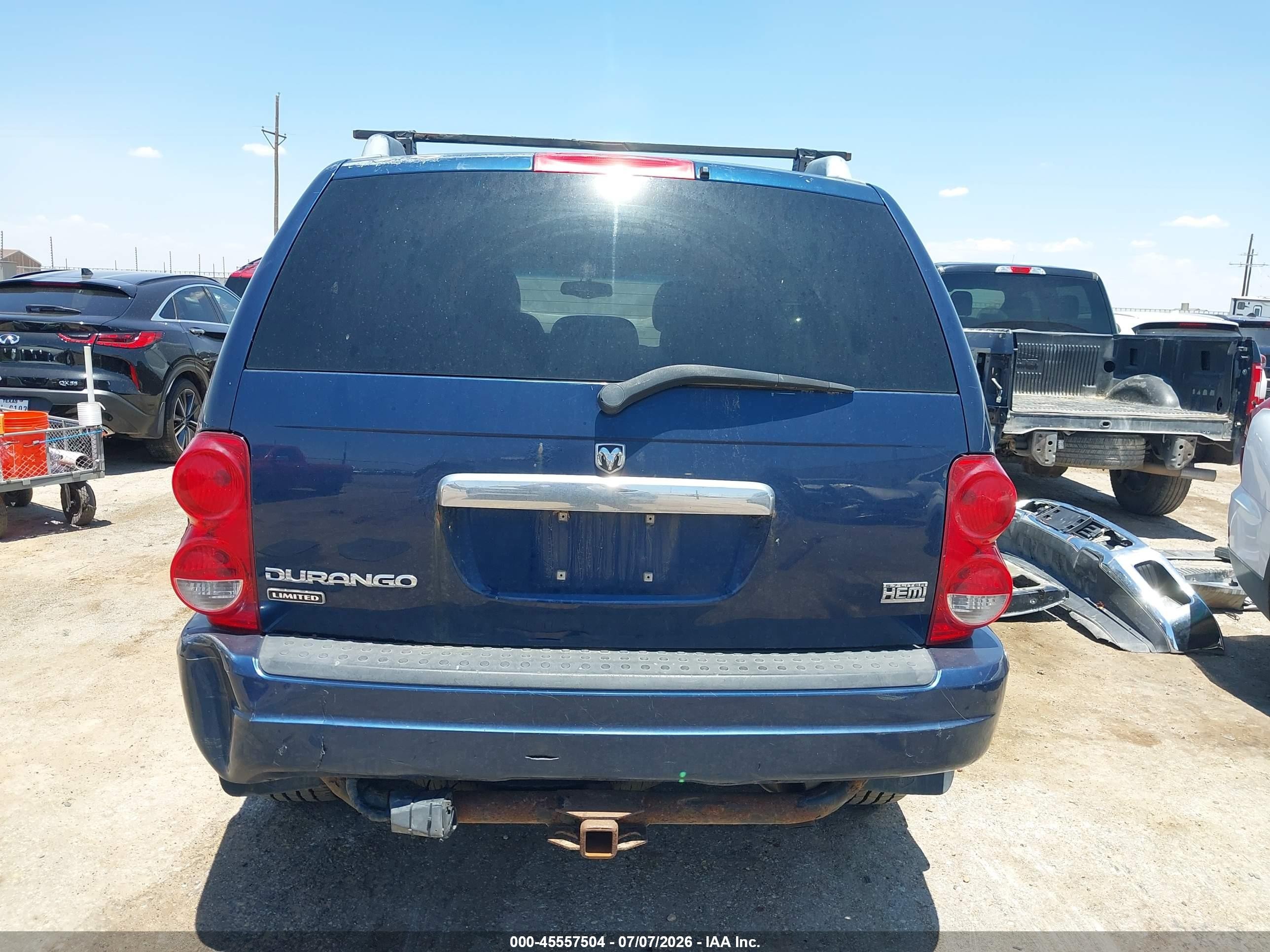 2005 Dodge Durango Limited Navy vin: 1D8HB58D85F582730
