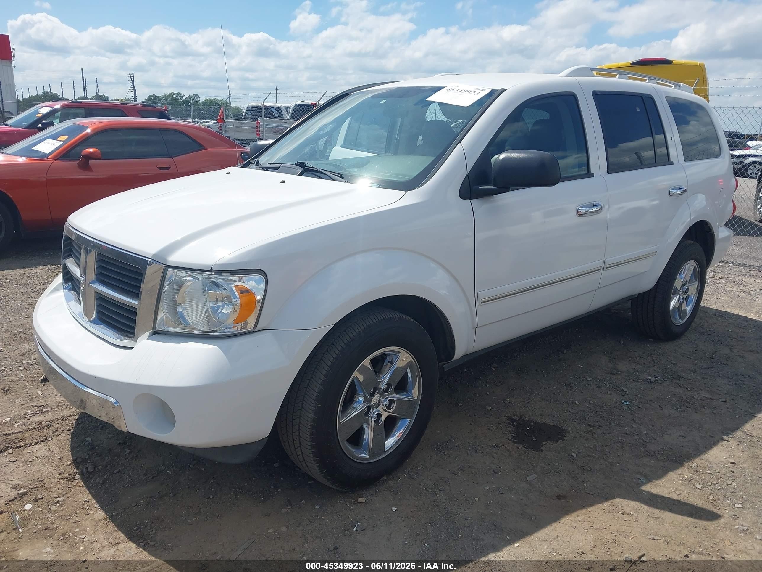 2008 Dodge Durango Limited Белый vin: 1D8HB58N08F128663