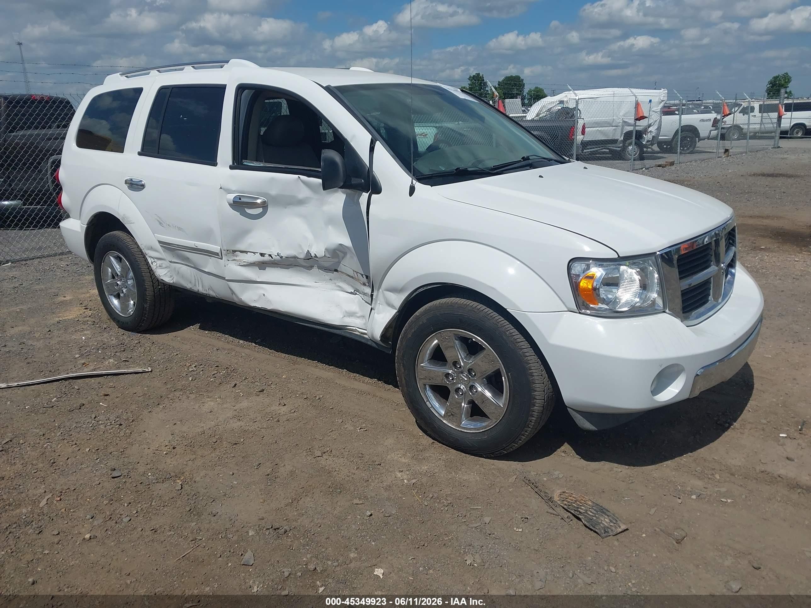 2008 Dodge Durango Limited Белый vin: 1D8HB58N08F128663