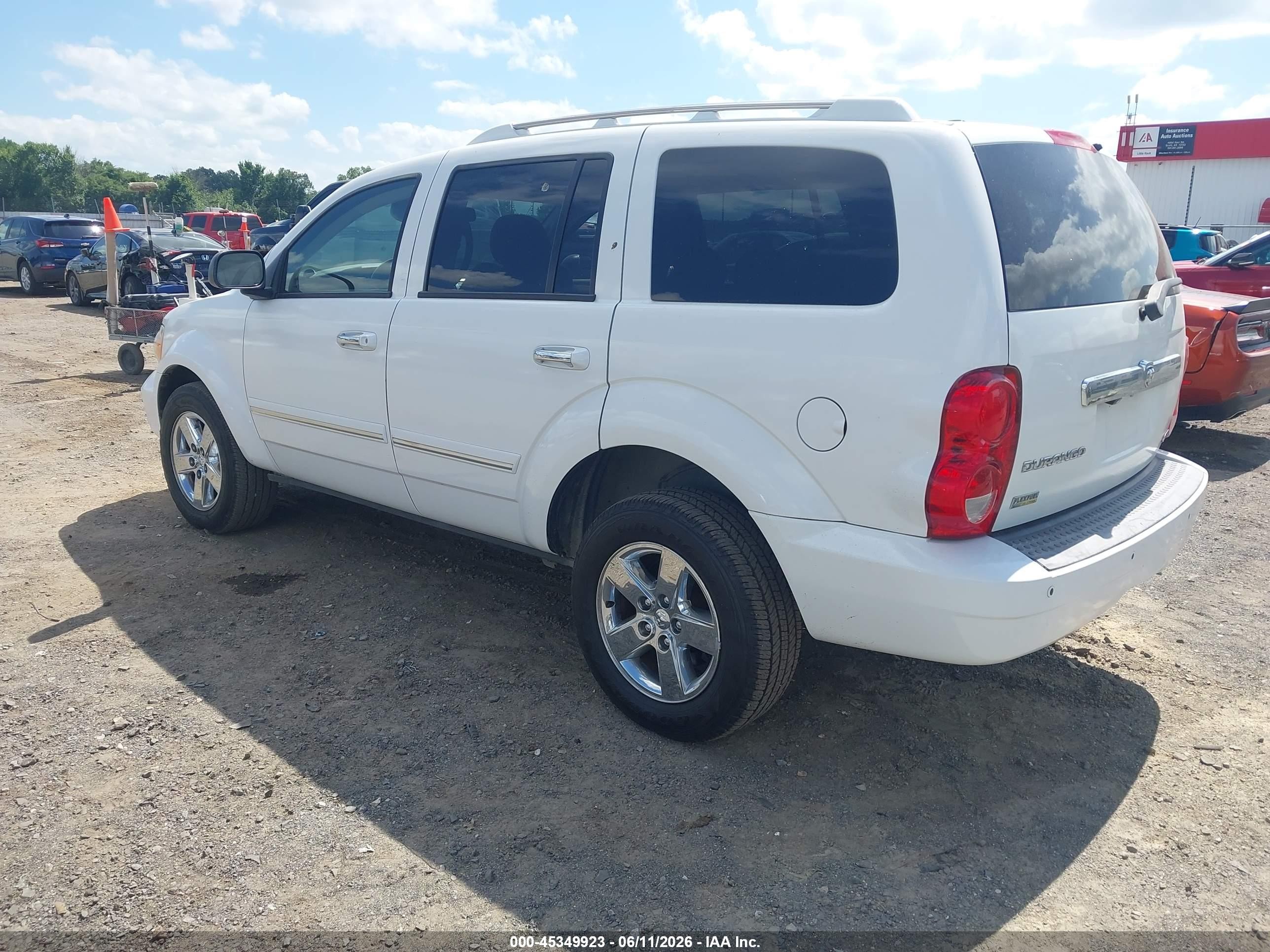 2008 Dodge Durango Limited Белый vin: 1D8HB58N08F128663