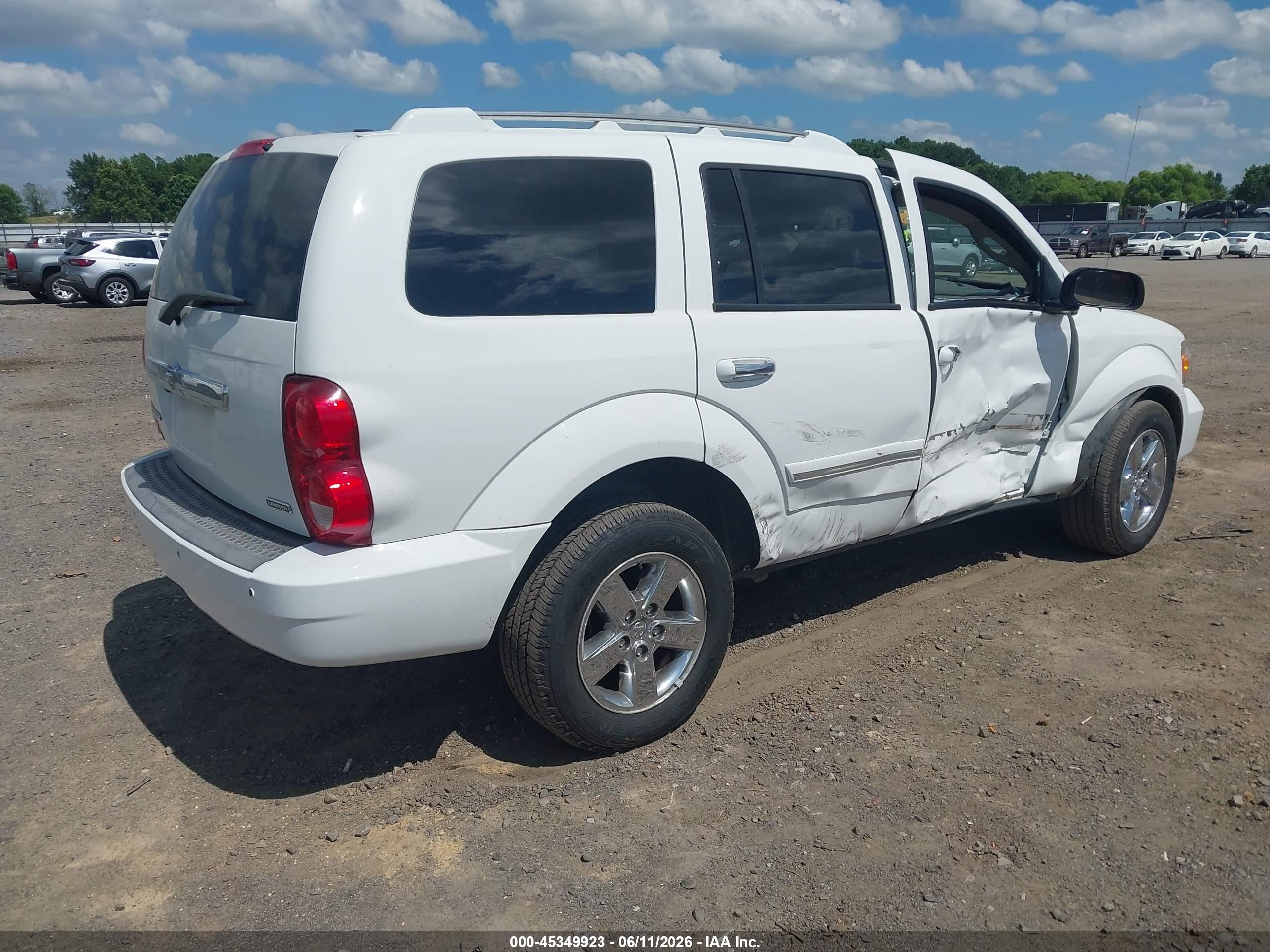 2008 Dodge Durango Limited Белый vin: 1D8HB58N08F128663