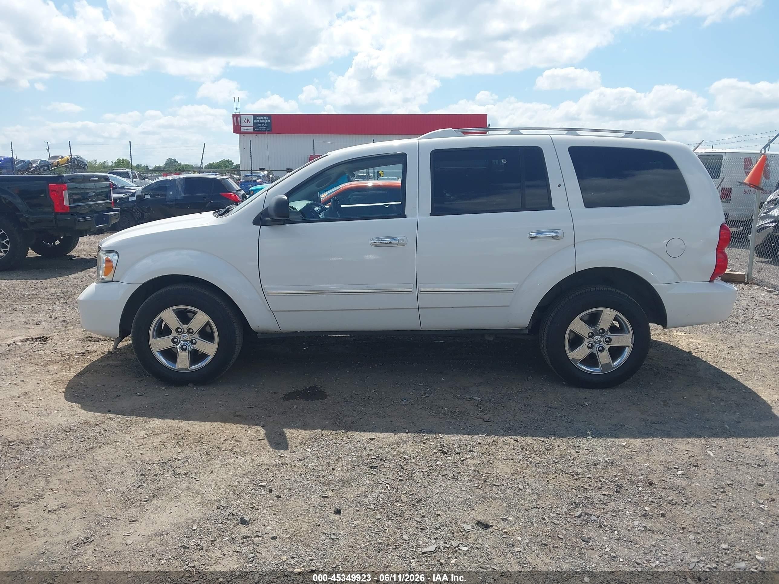 2008 Dodge Durango Limited Белый vin: 1D8HB58N08F128663