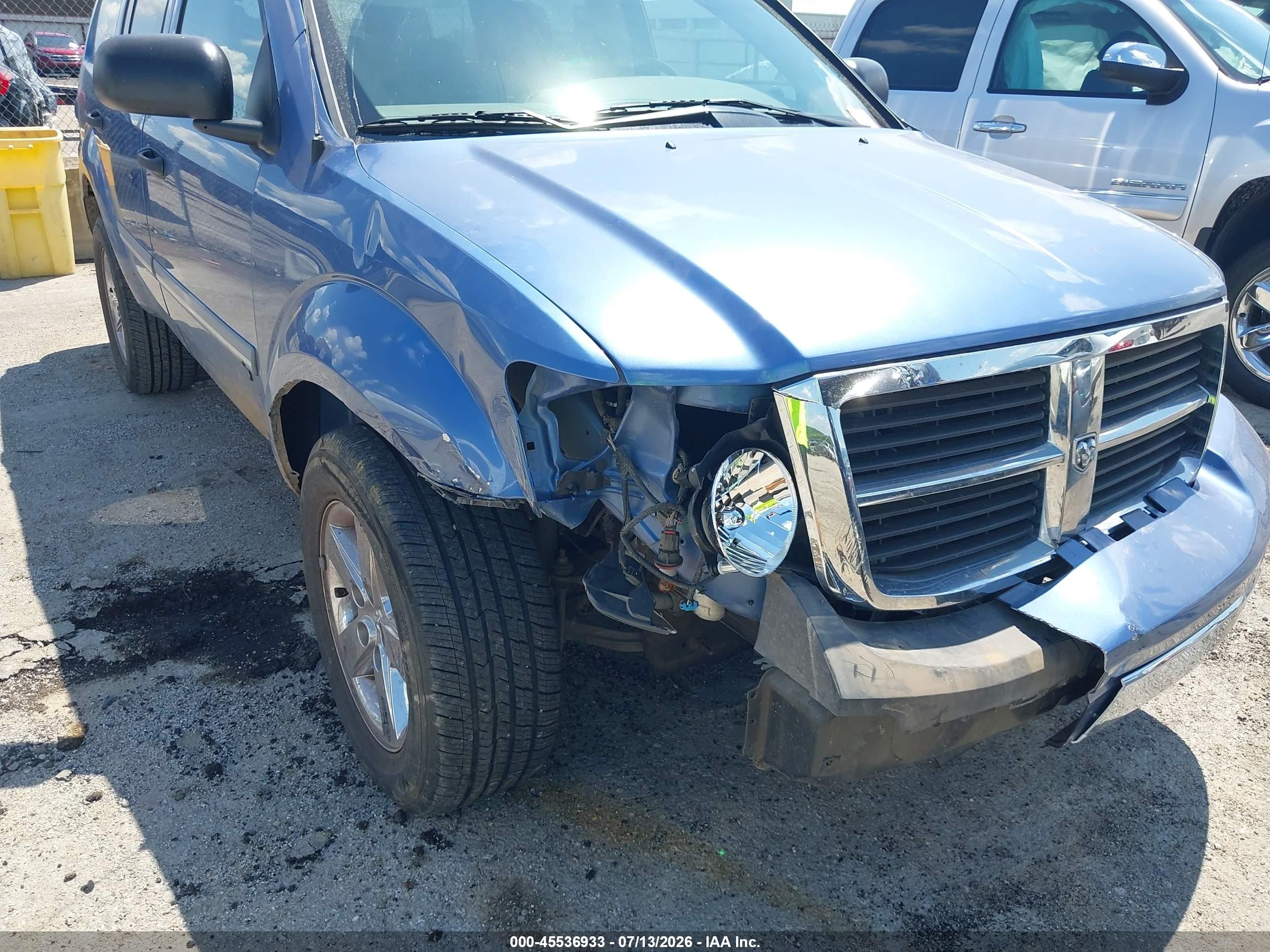 2007 Dodge Durango Limited Blue vin: 1D8HB58P67F514939