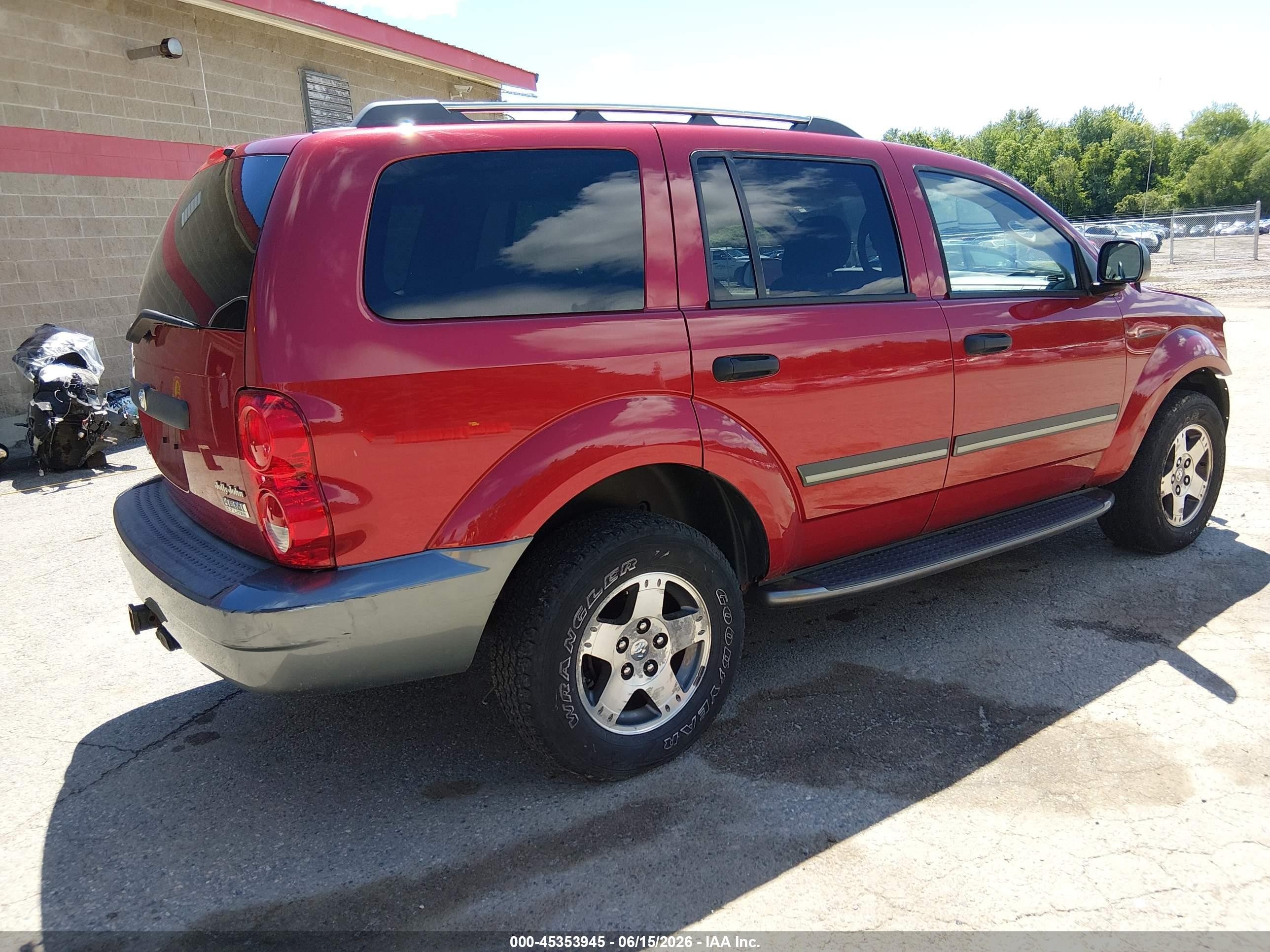 2008 Dodge Durango Adventurer Красный vin: 1D8HB68268F114777