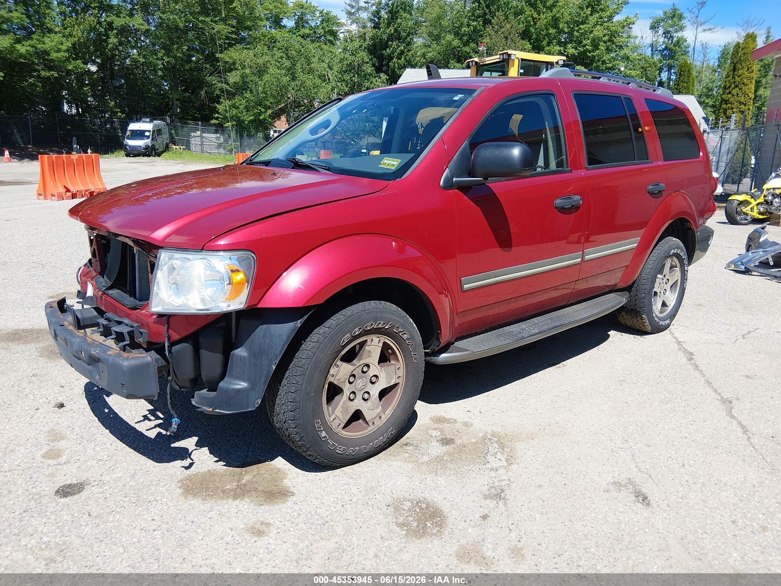 2008 Dodge Durango Adventurer Красный vin: 1D8HB68268F114777
