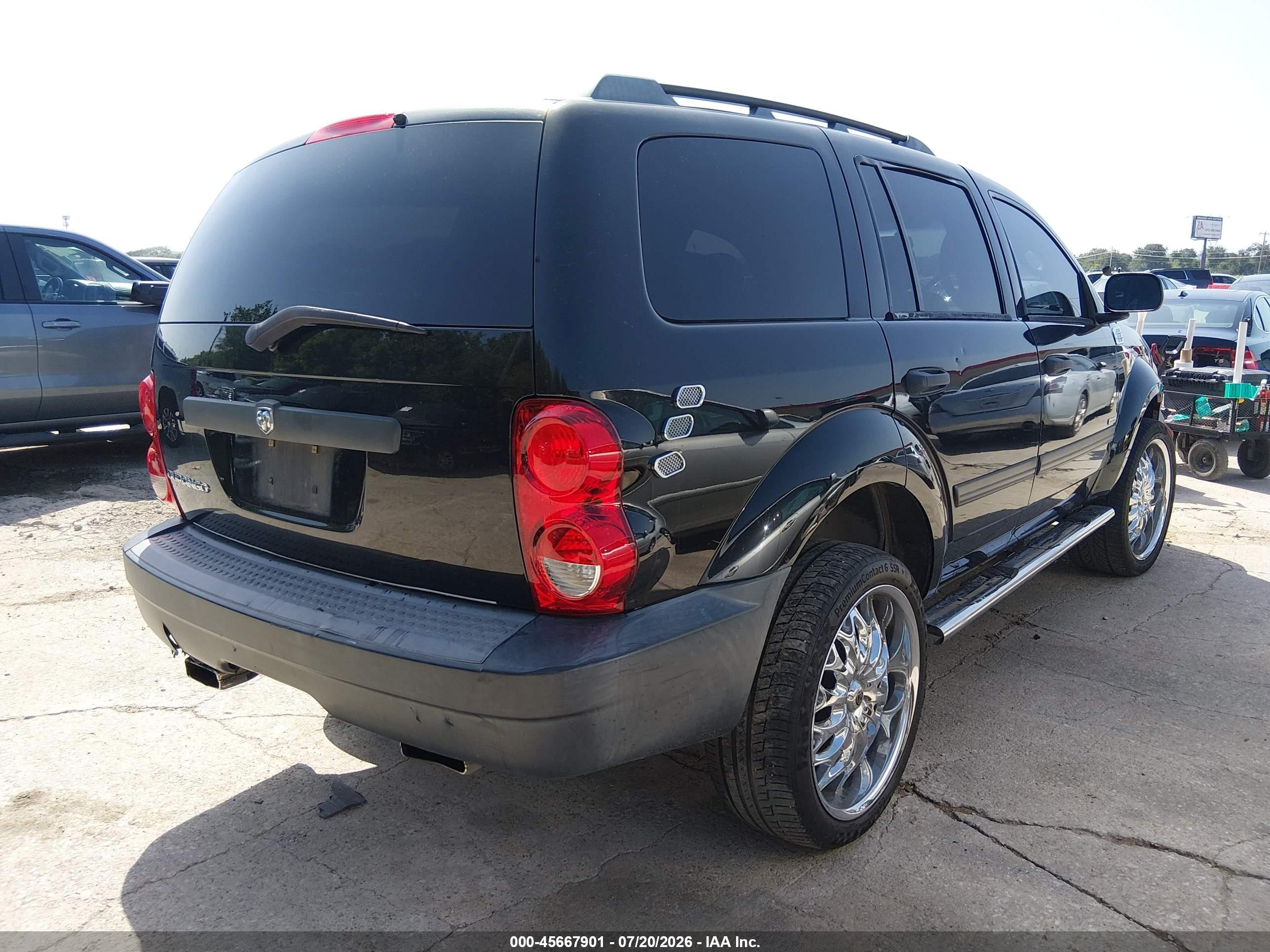 2007 Dodge Durango Sxt Black vin: 1D8HD38K57F579672