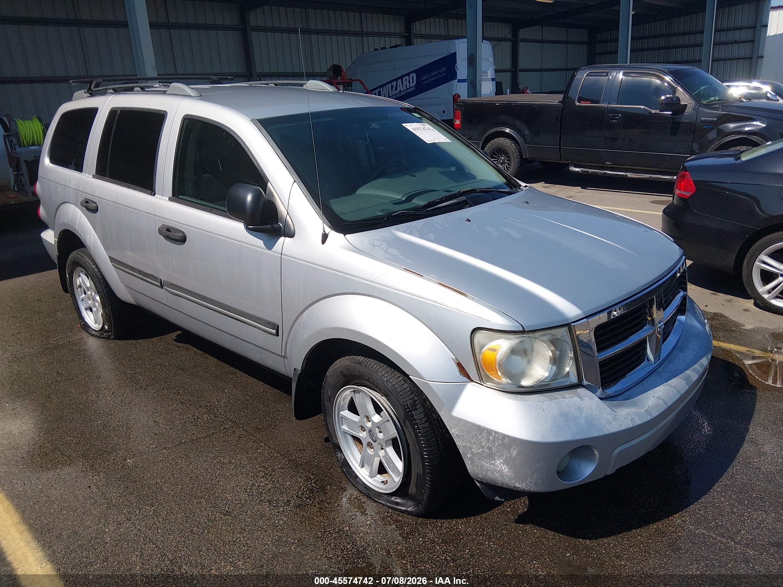 2008 Dodge Durango Slt Silver vin: 1D8HD48K78F131294