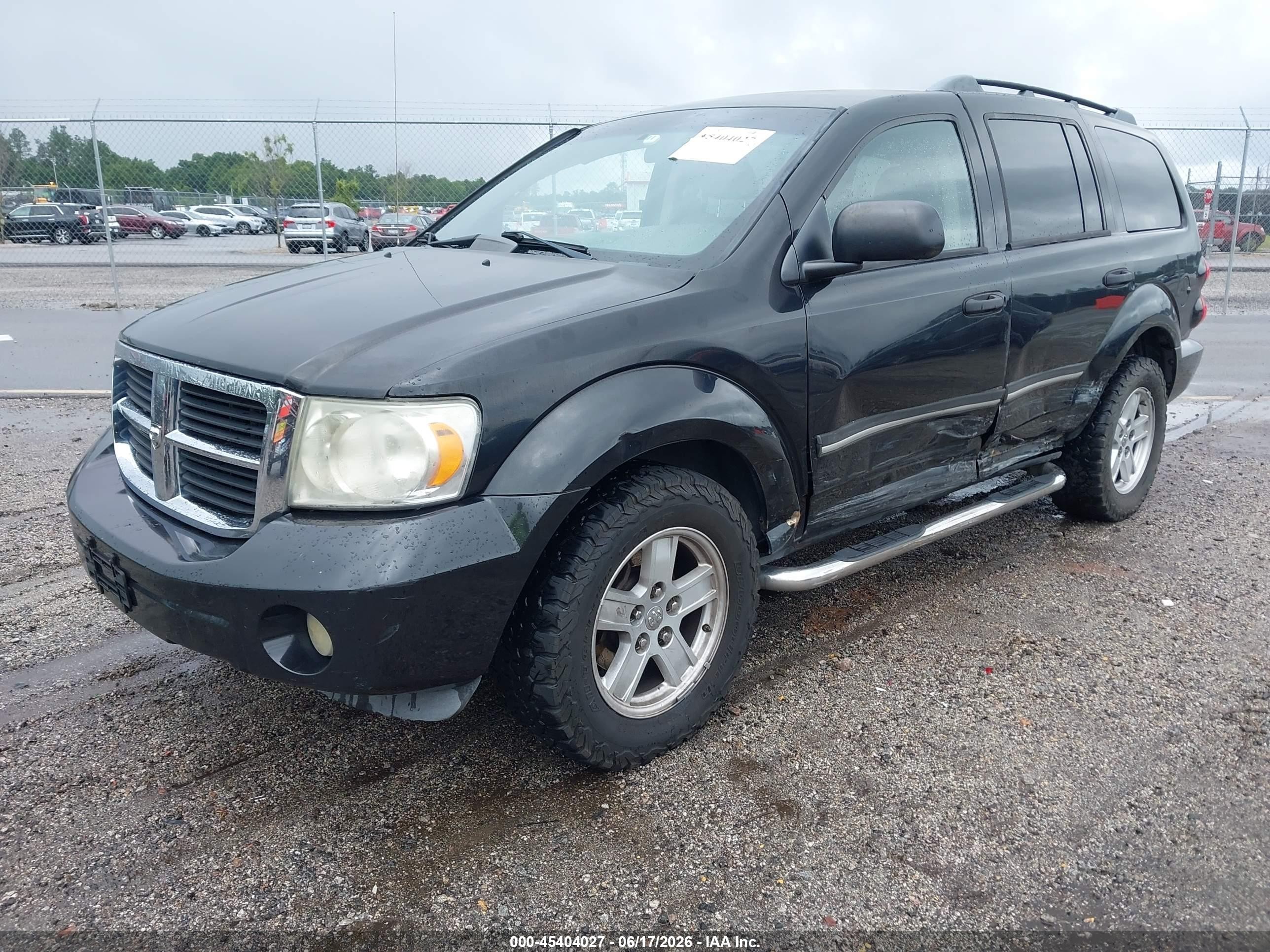 2007 Dodge Durango Slt Black vin: 1D8HD48KX7F586428