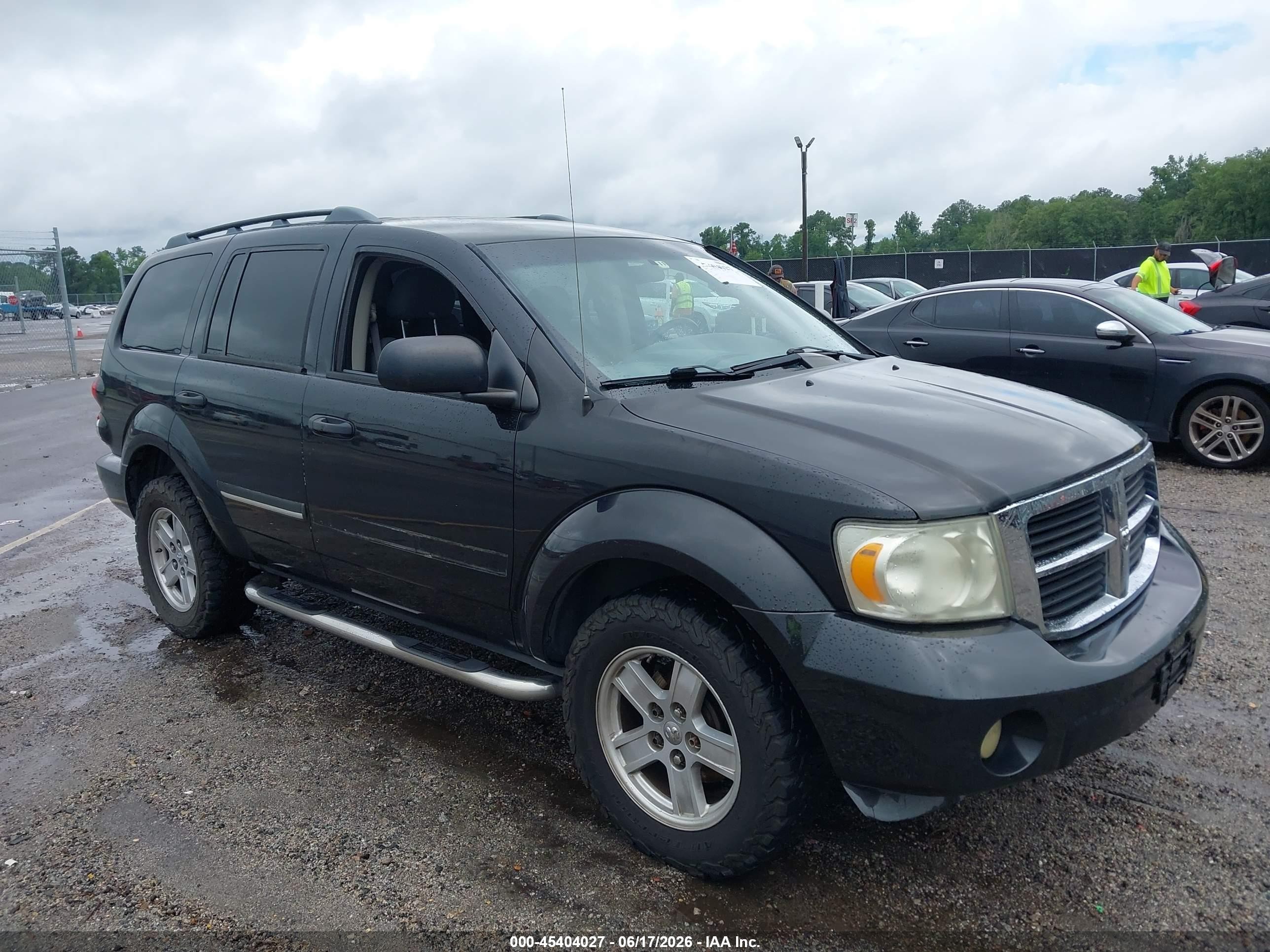2007 Dodge Durango Slt Black vin: 1D8HD48KX7F586428
