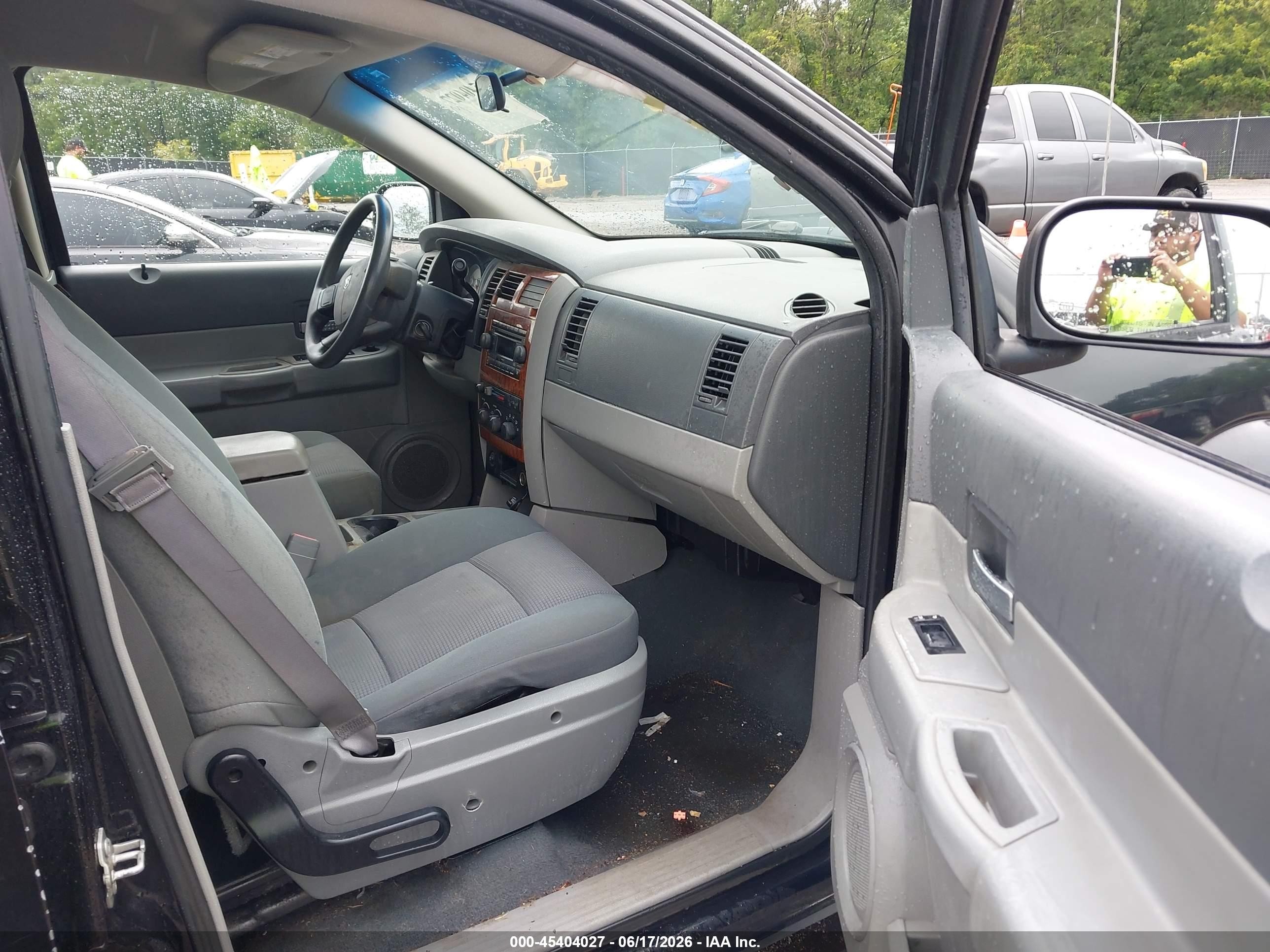 2007 Dodge Durango Slt Black vin: 1D8HD48KX7F586428