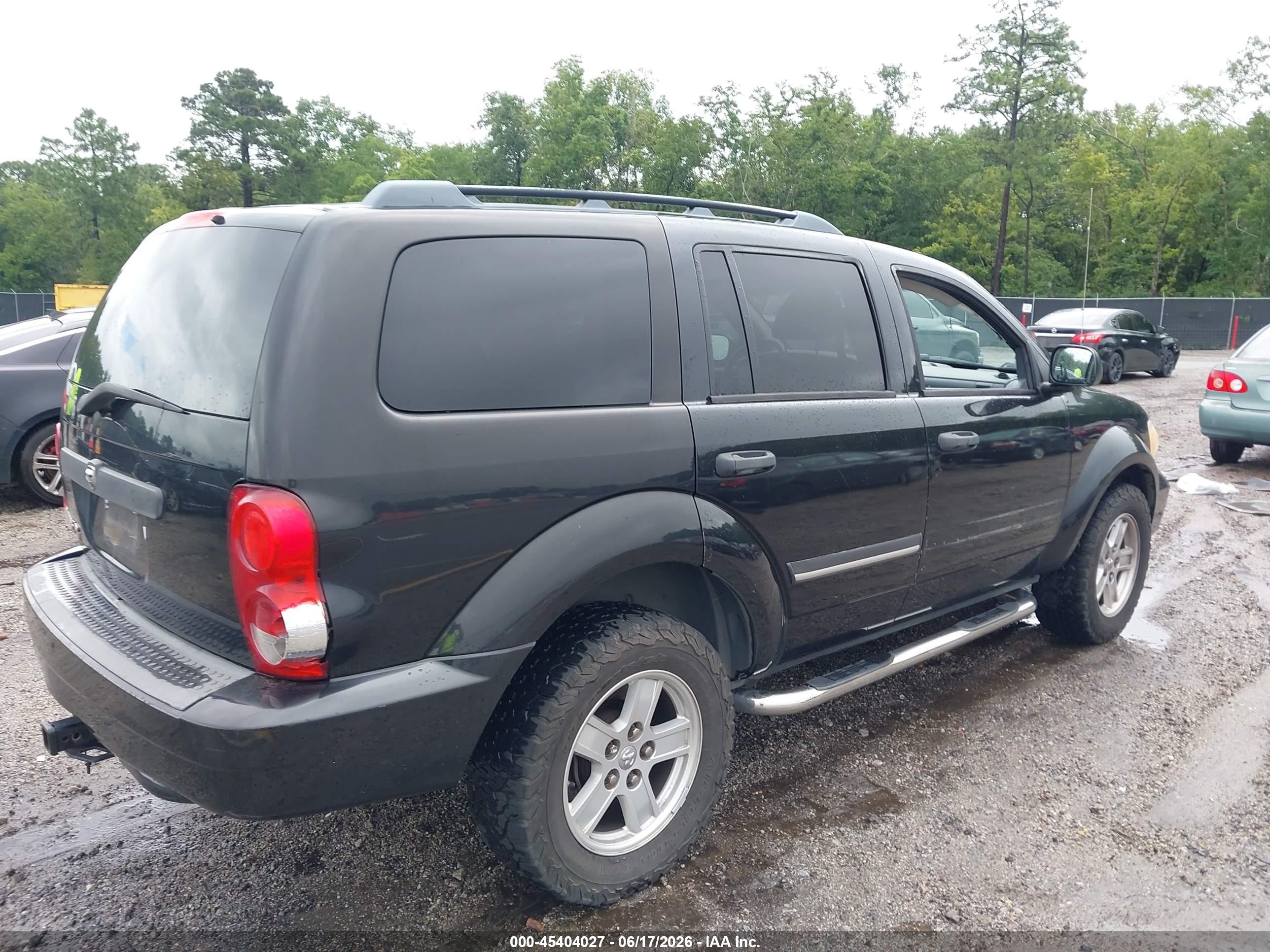 2007 Dodge Durango Slt Black vin: 1D8HD48KX7F586428